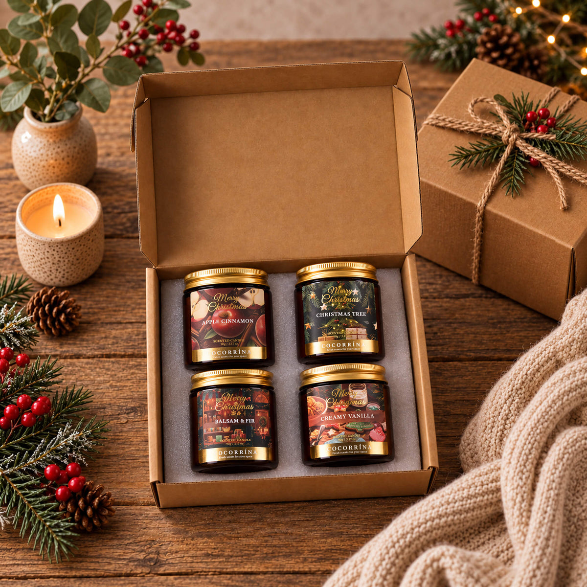 COCORRÍNA Candle Set of 4