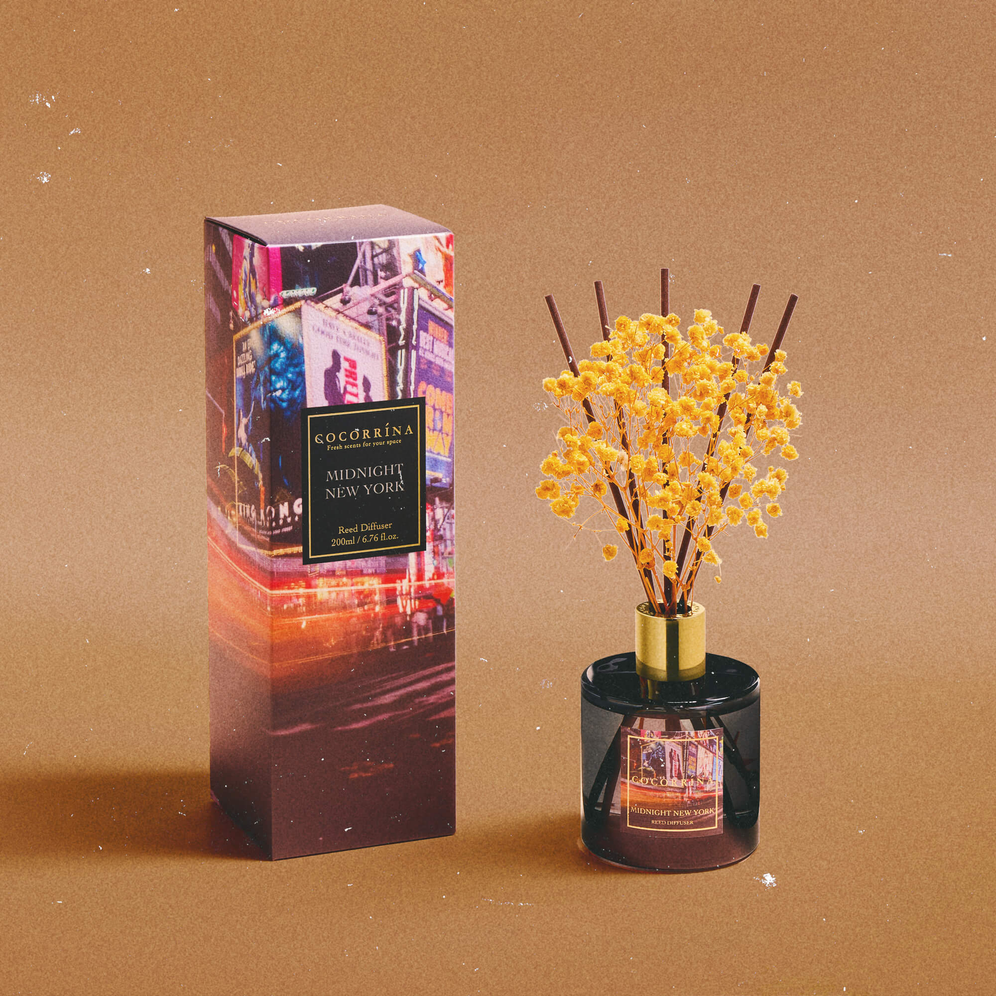 COCORRÍNA Midnight New York Reed Diffuser Set