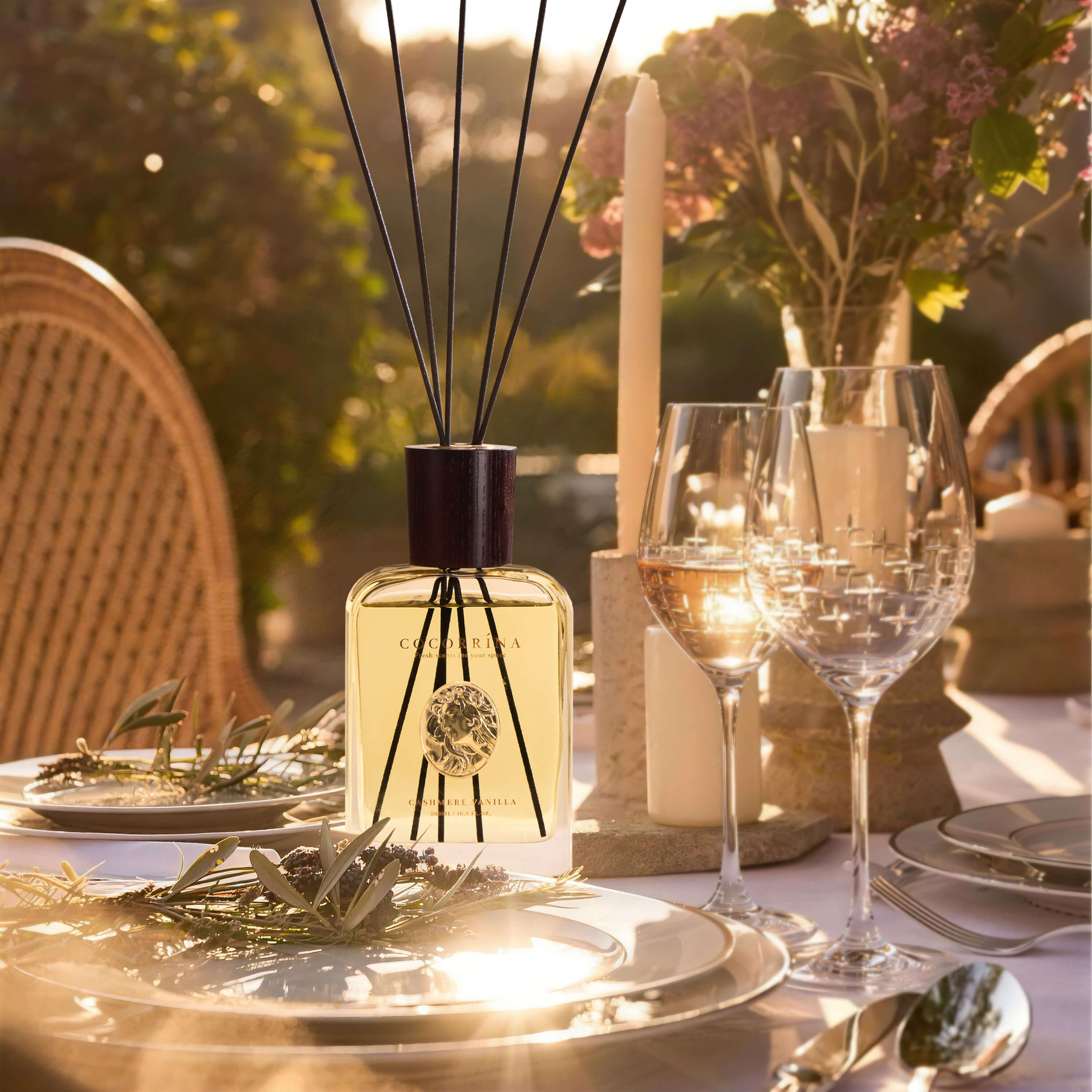 COCORRÍNA Cashmere Vanilla Reed Diffuser Set