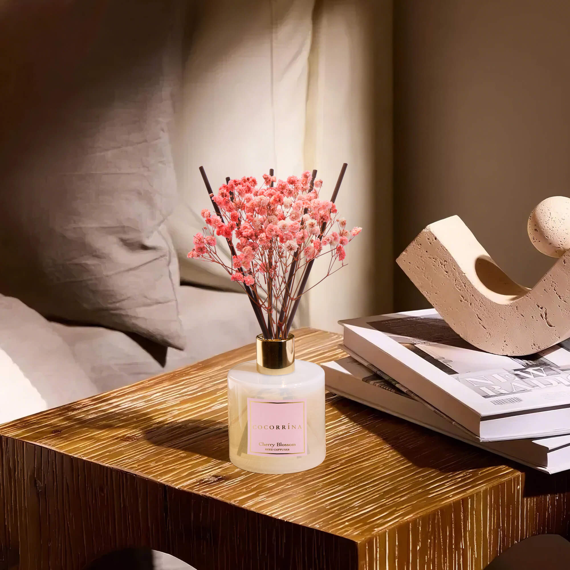COCORRÍNA Cherry Bloosom Reed Diffuser Set