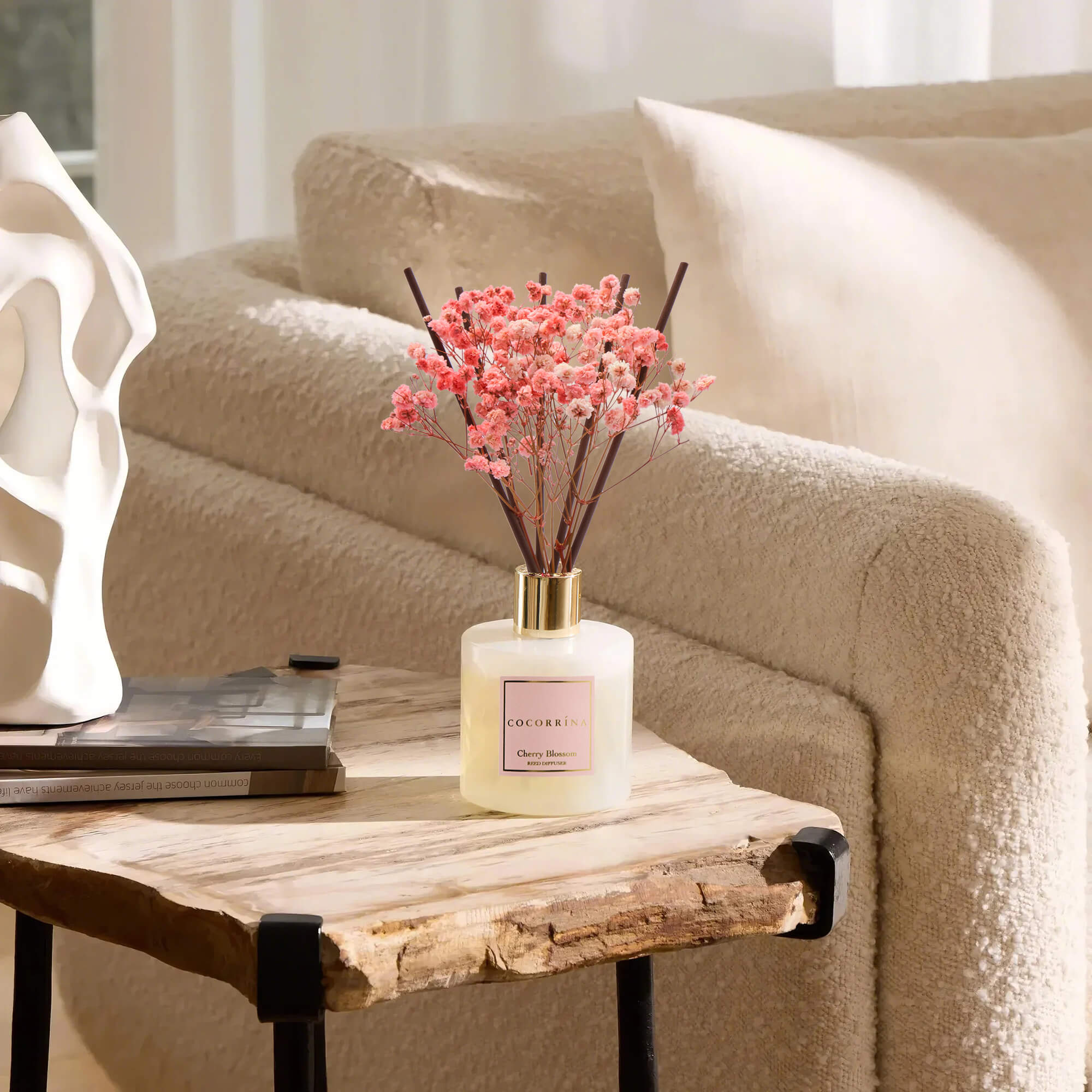 COCORRÍNA Cherry Bloosom Reed Diffuser Set