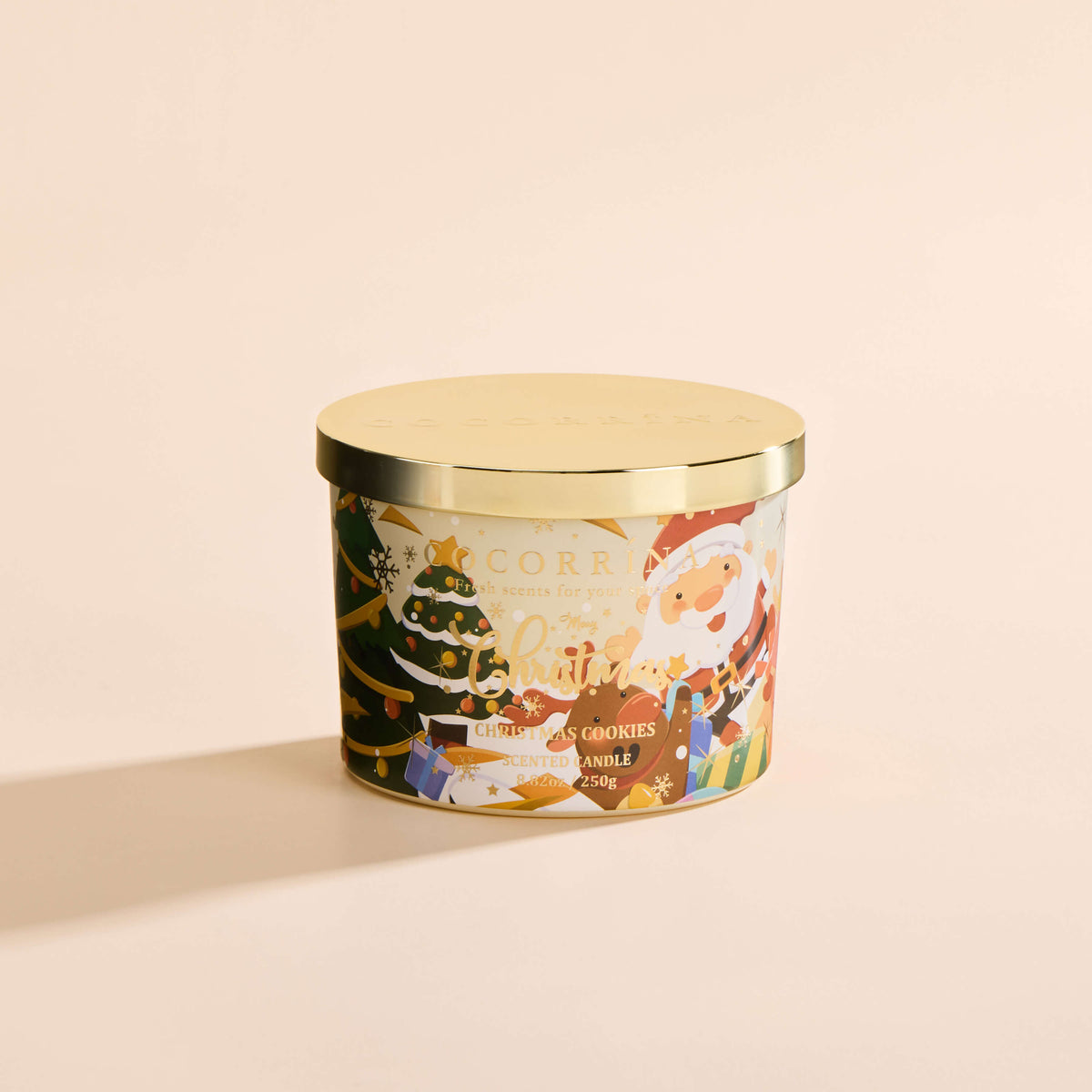Vela navideña COCORRÍNA de 250 g (Preventa)