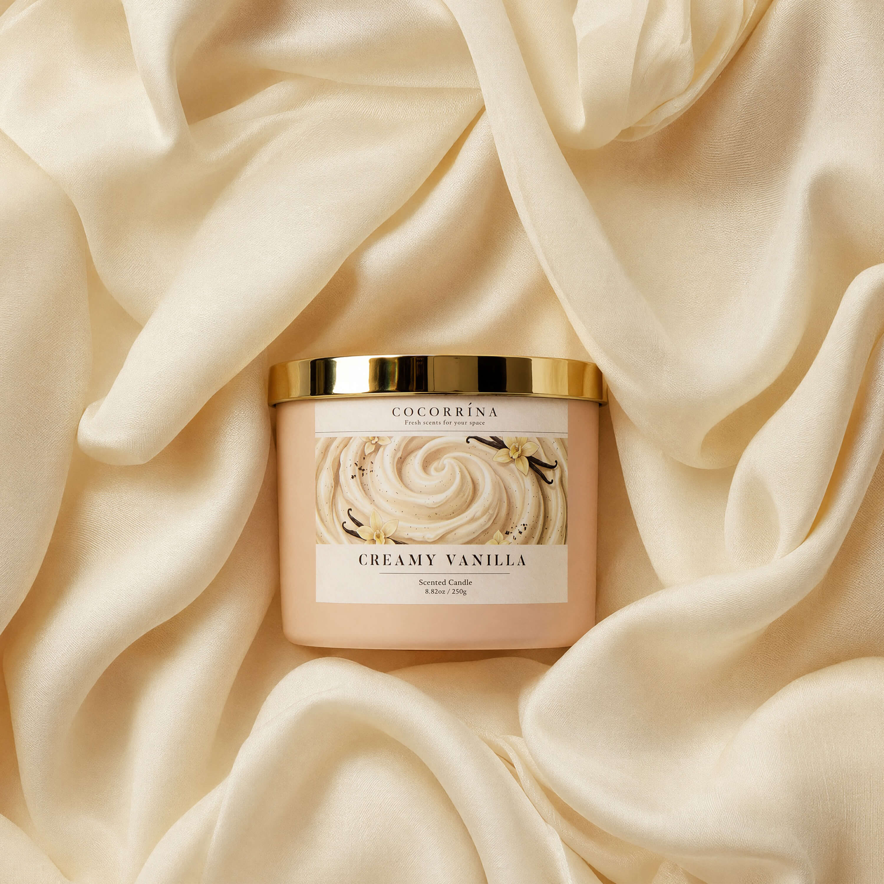 COCORRÍNA 8.8 oz Creamy Vanilla Candle(Pre-Order)