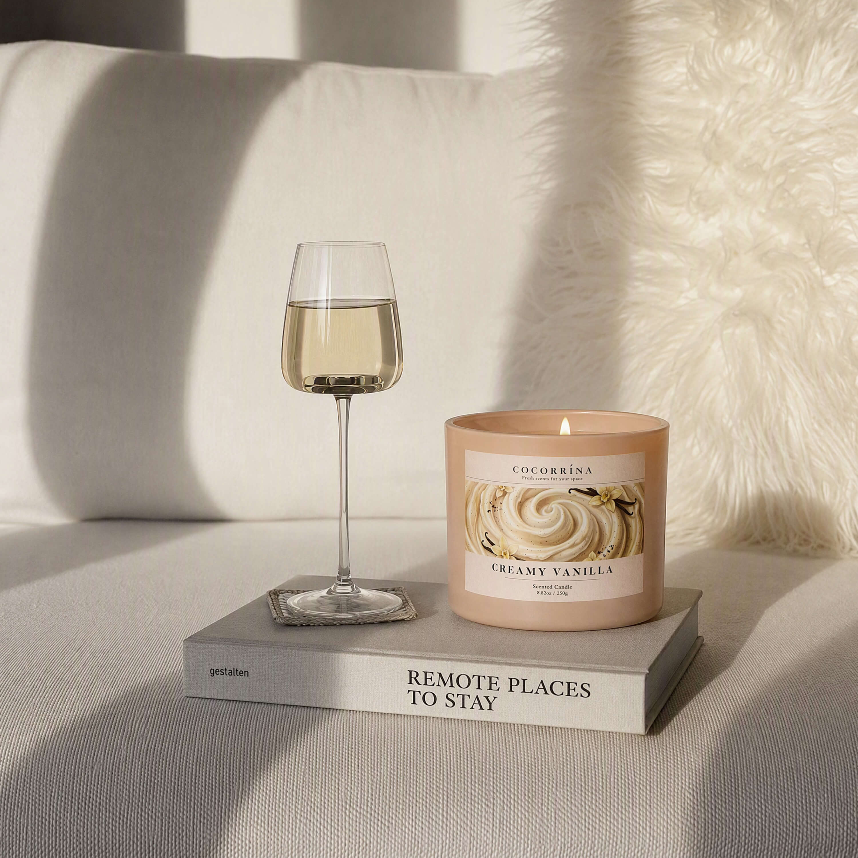COCORRÍNA 8.8 oz Creamy Vanilla Candle(Pre-Order)