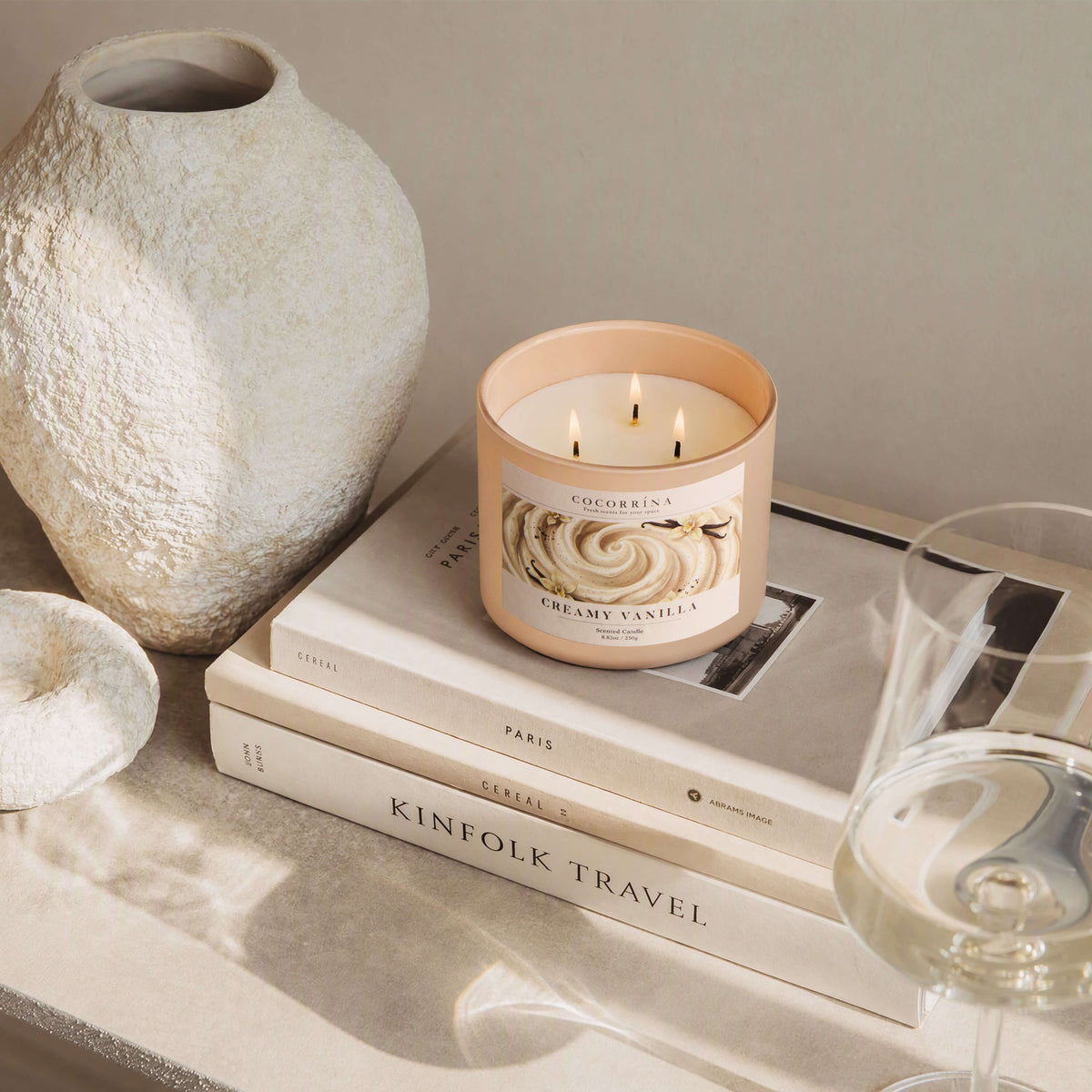 COCORRÍNA 8.8 oz Creamy Vanilla Candle(Pre-Order)