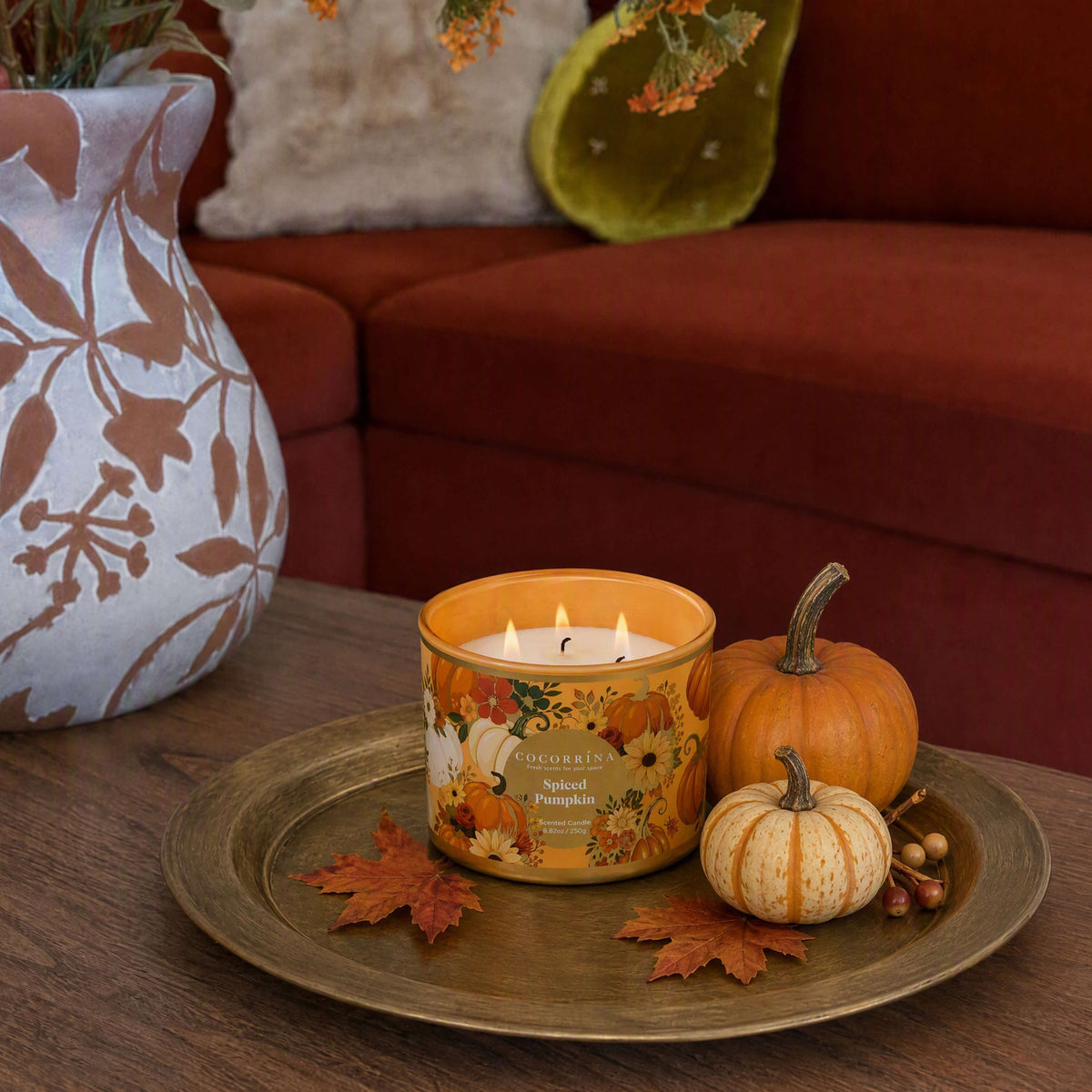COCORRÍNA 8.8 oz Spiced Pumpkin Candle(Pre-Order)