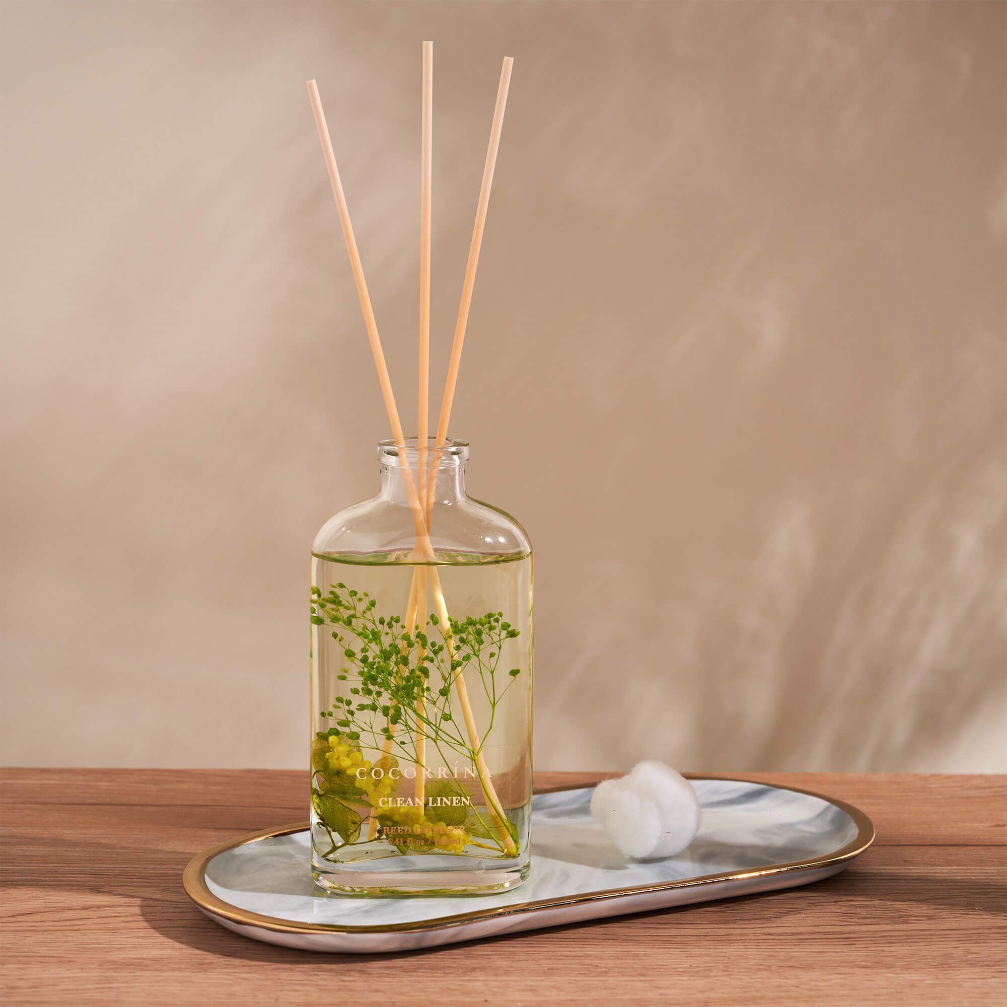 Difusor de varillas COCORRÍNA Clean Linen Scented Blooms Series