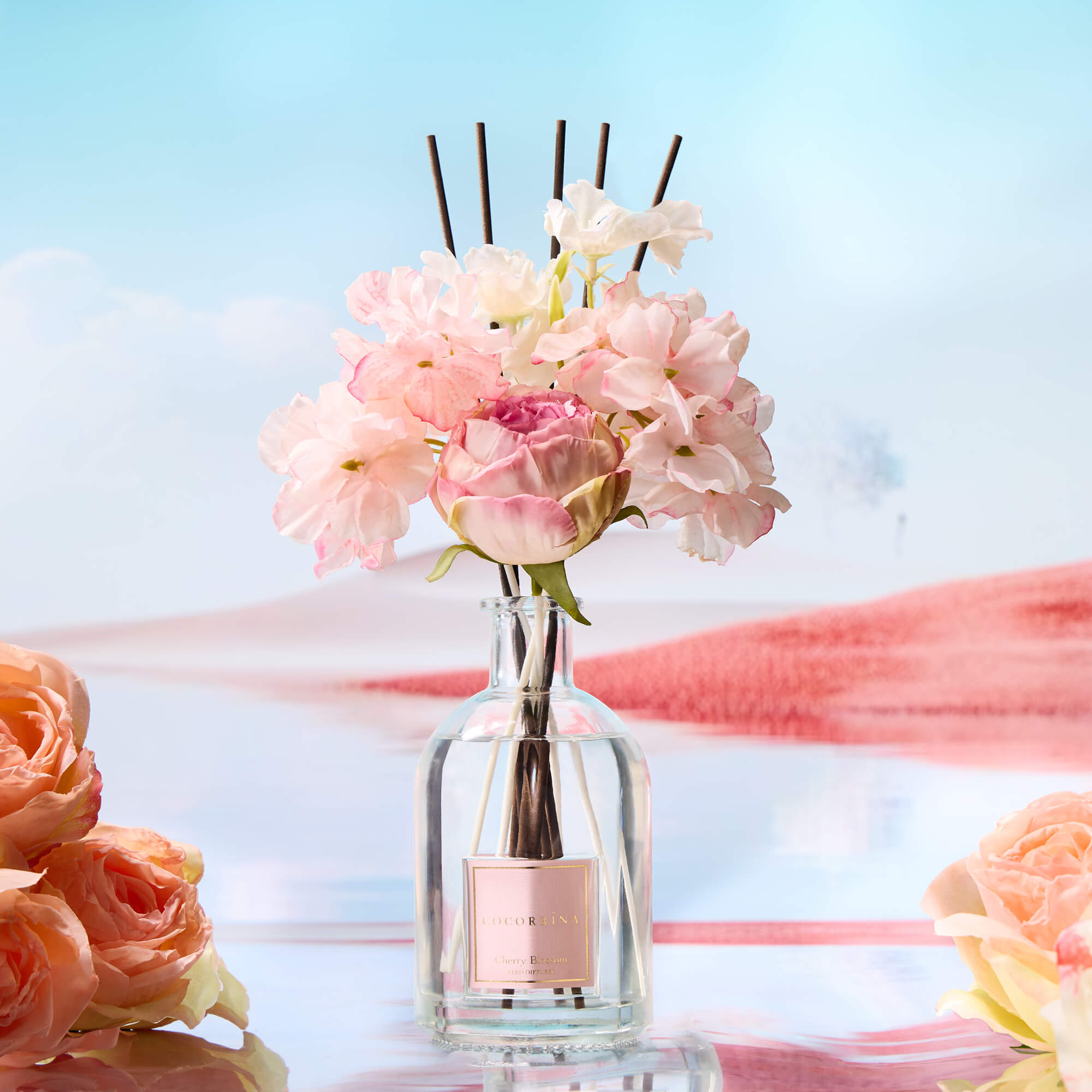 COCORRÍNA Tokyo Cherry Blossom Reed Diffuser Set