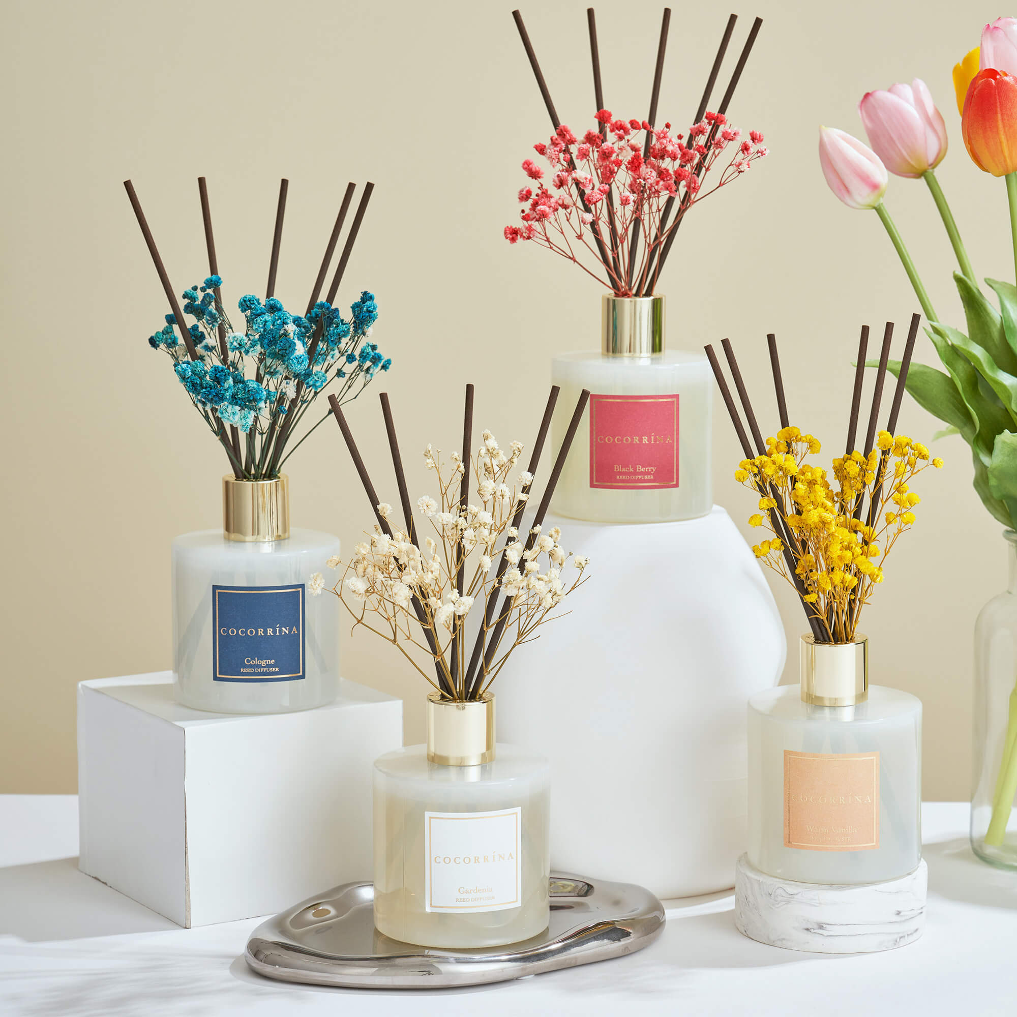 COCORRÍNA Warm Vanilla Diffuser Set