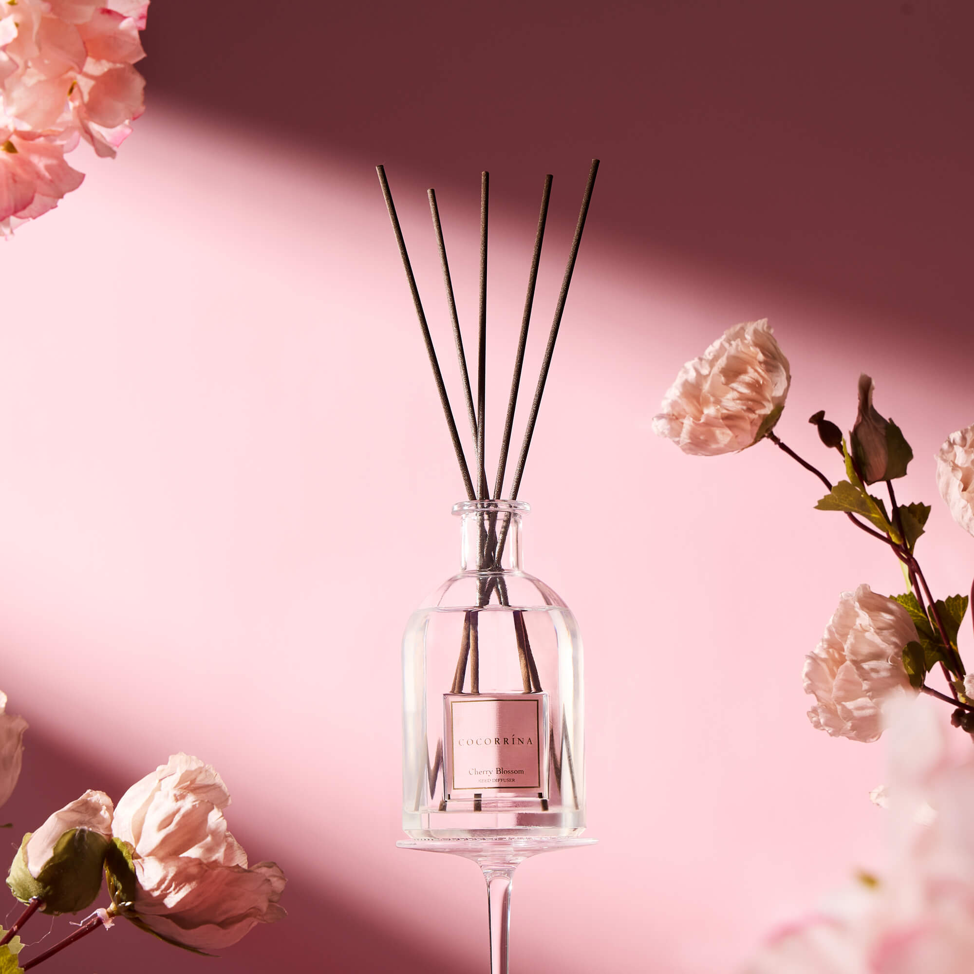 COCORRÍNA Tokyo Cherry Blossom Reed Diffuser Set