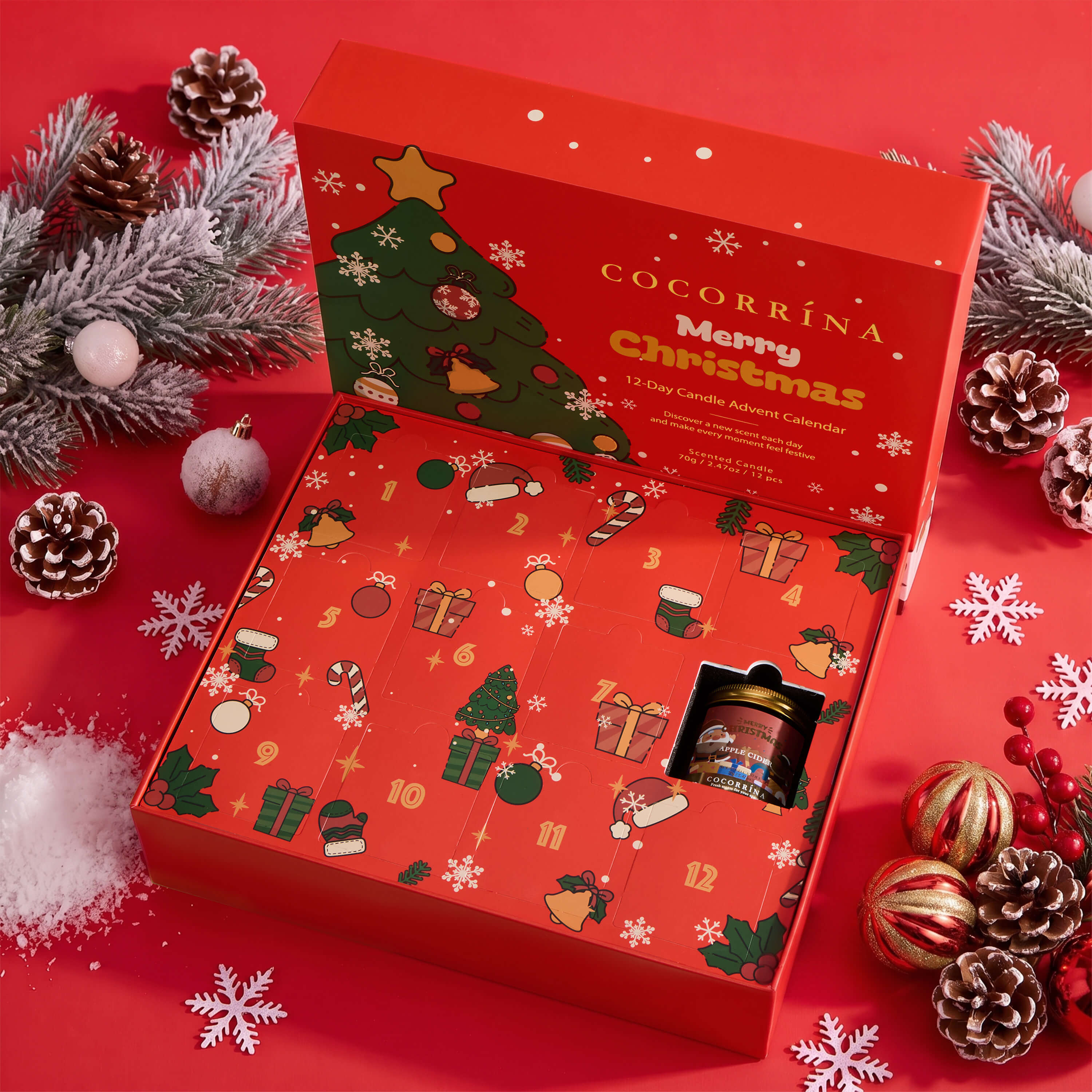 COCORRÍNA Advent Calendar 12 Candles Set(Pre-order)