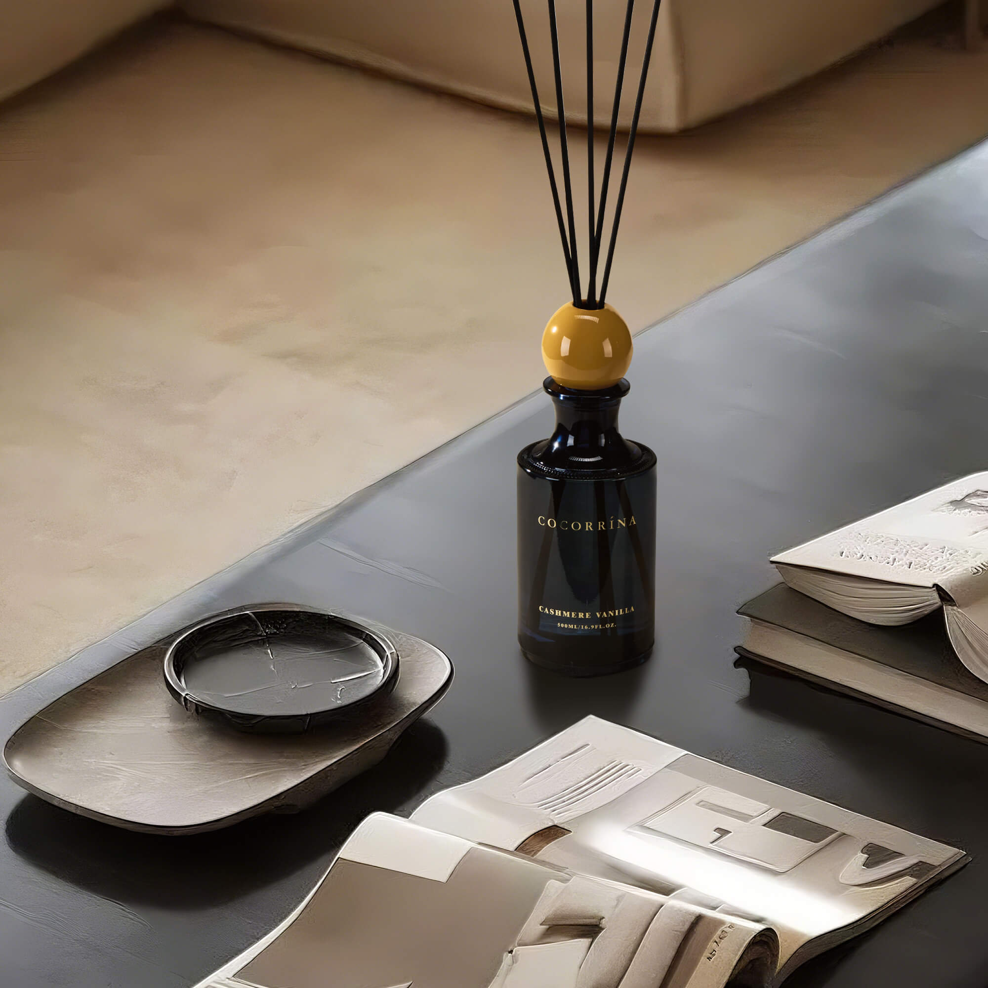 COCORRÍNA Cashmere Vanilla Reed Diffuser Set