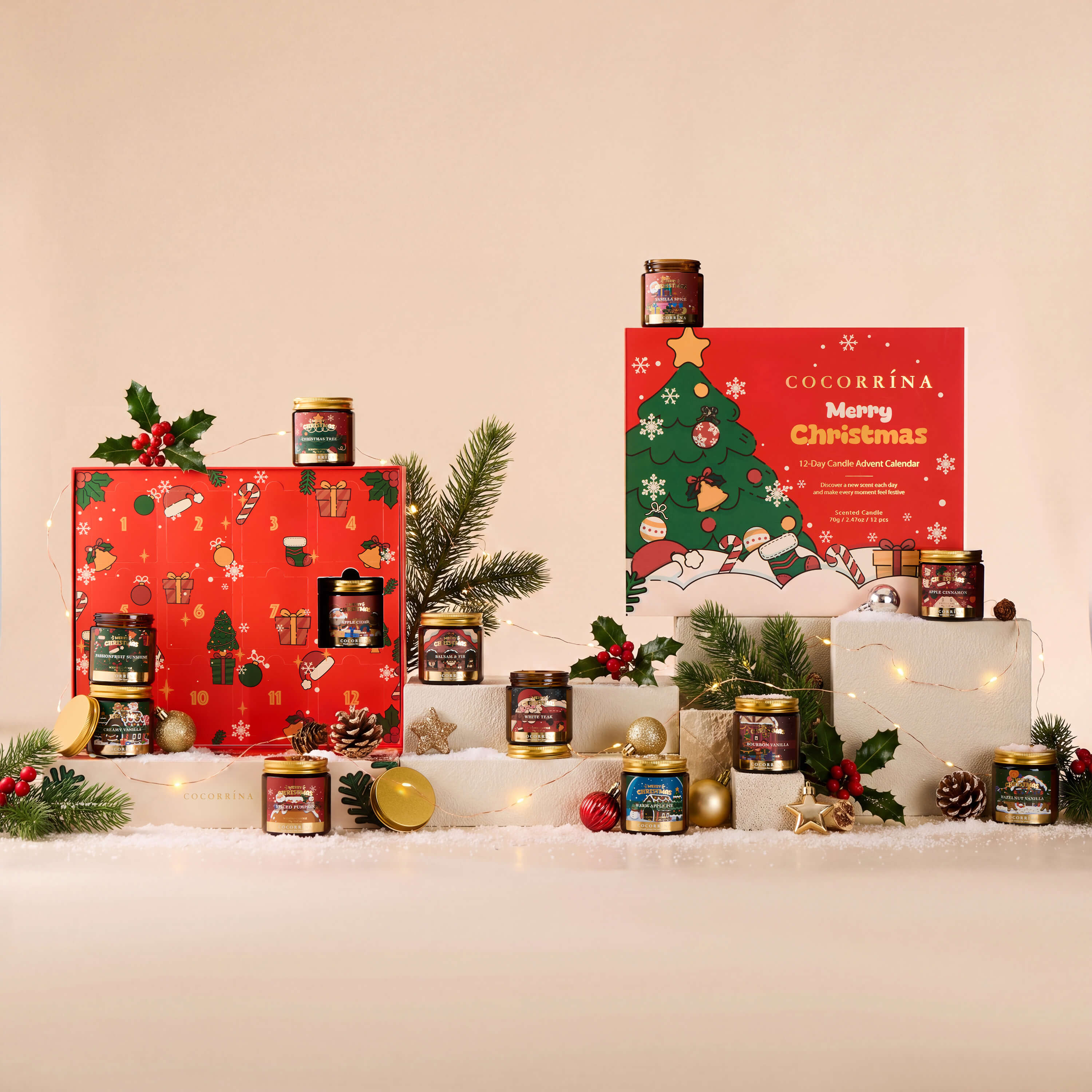 COCORRÍNA Advent Calendar 12 Candles Set(Pre-order)