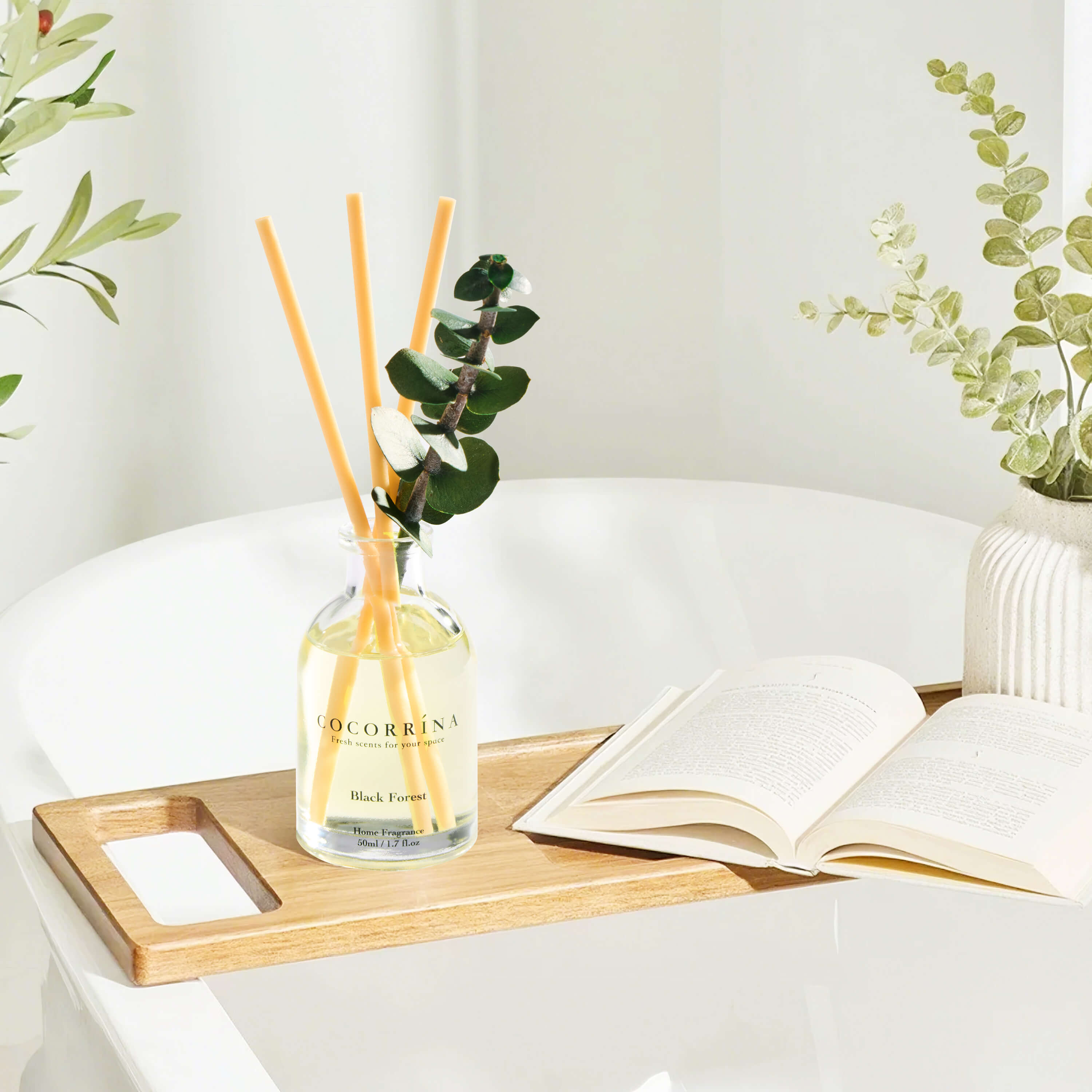 COCORRÍNA 1.7 fl oz Reed Diffuser Set of 3-Fresh Set