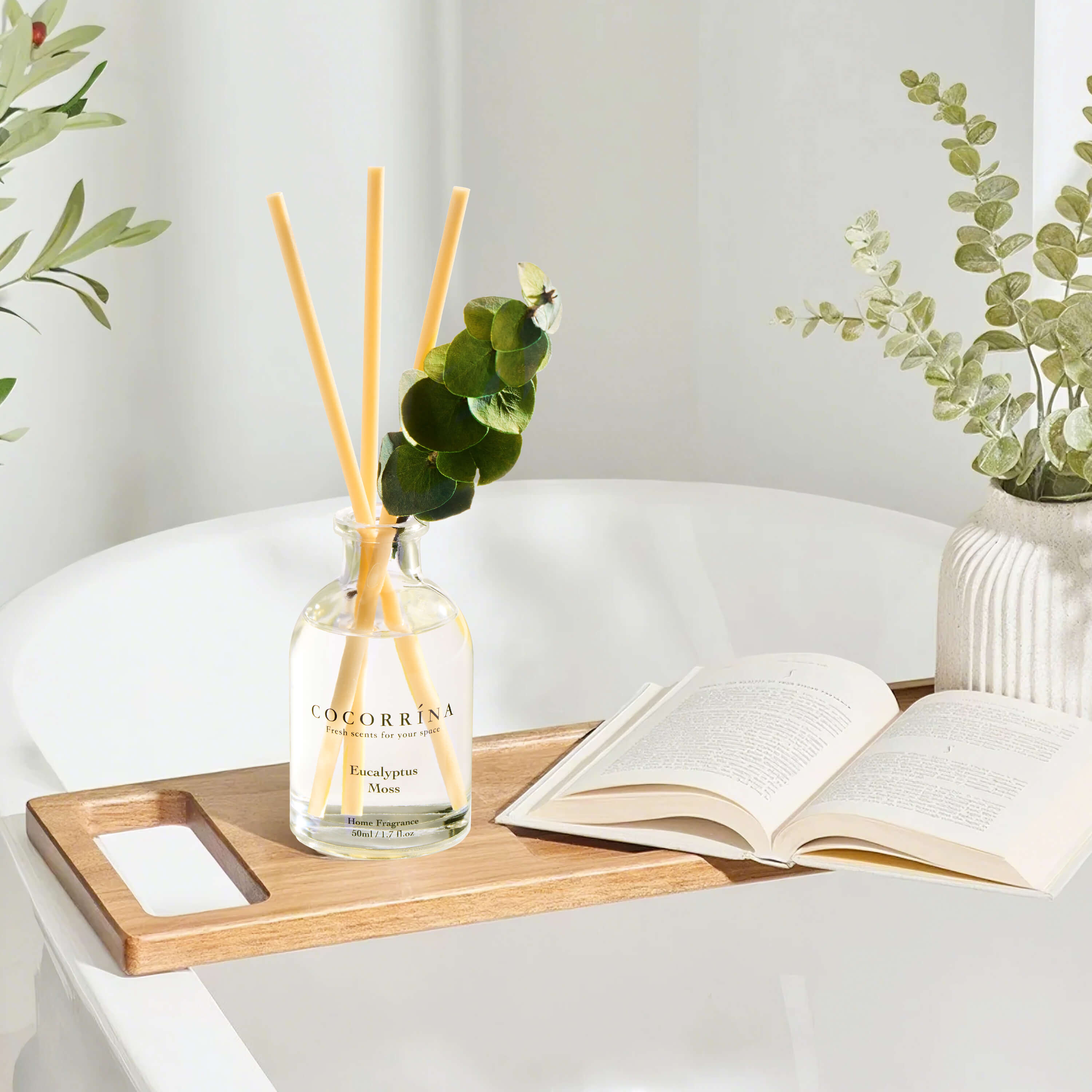 COCORRÍNA 1.7 fl oz Reed Diffuser Set of 3-Clean Set