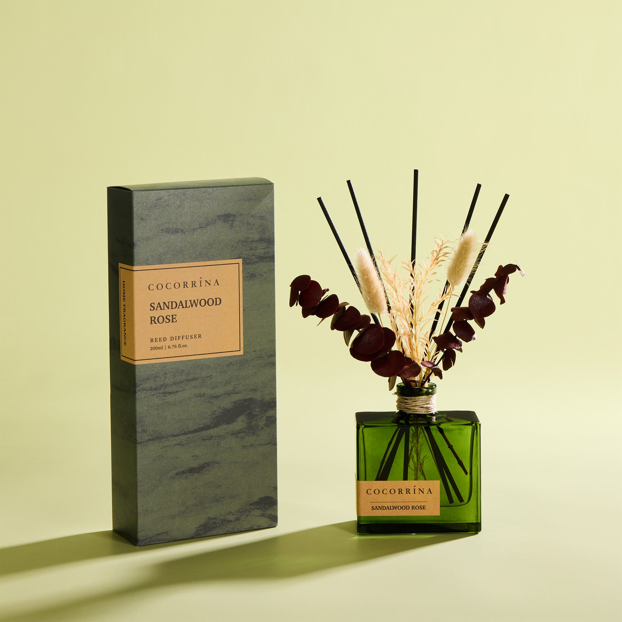 COCORRÍNA Sandalwood Rose Reed Diffuser Set