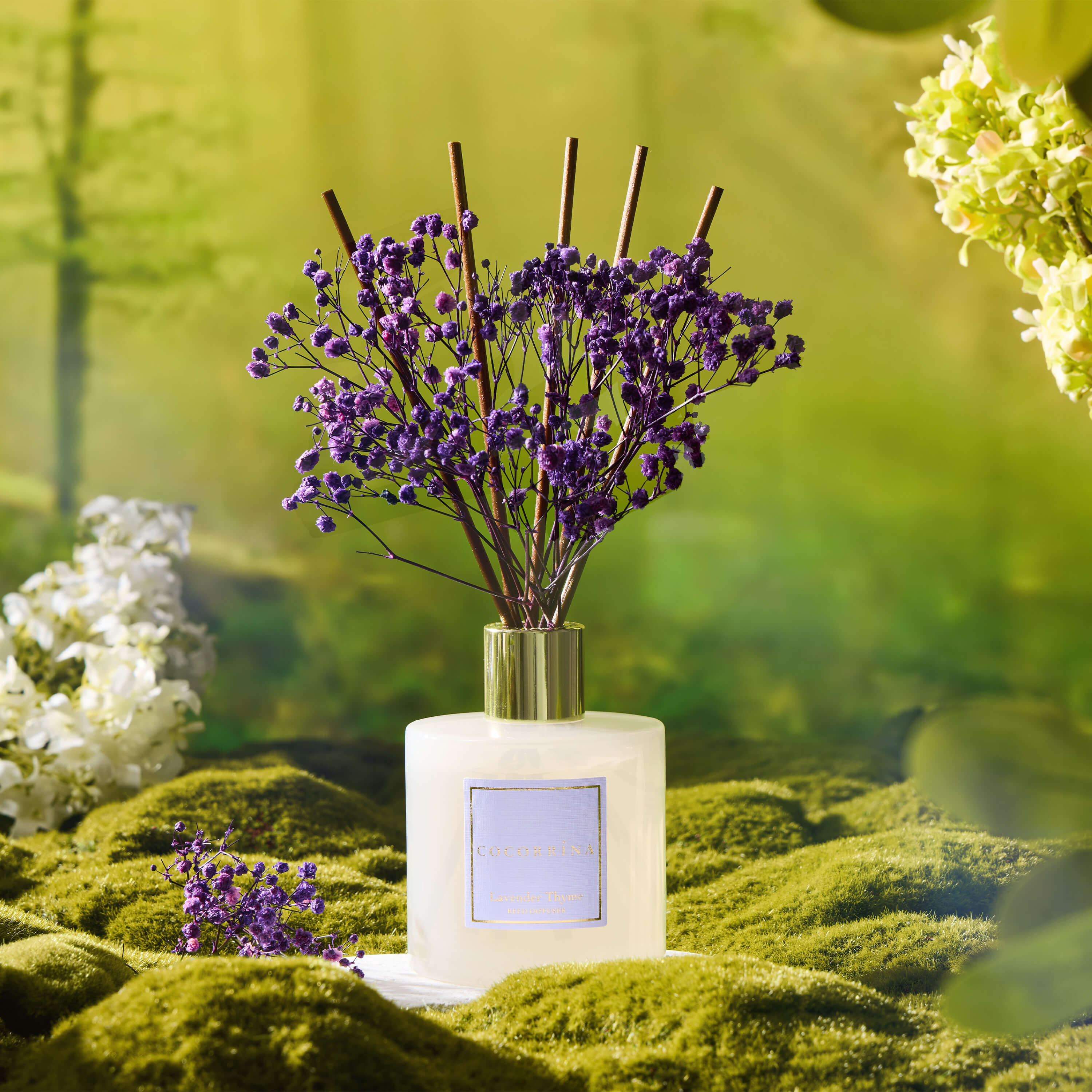 Difusor de varillas COCORRÍNA Lavanda y Tomillo