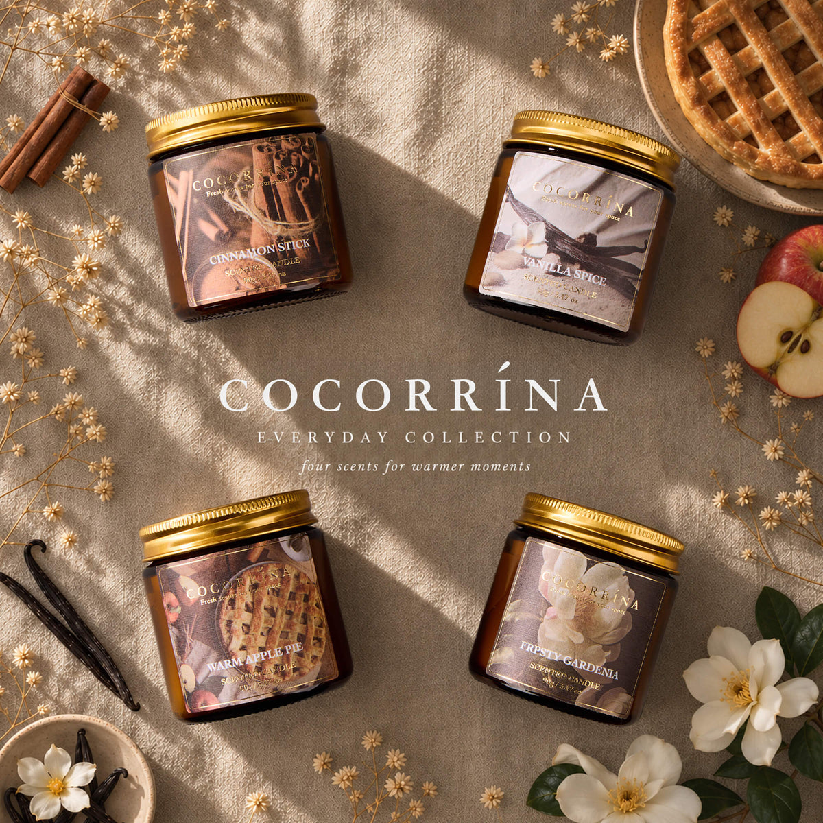 COCORRÍNA Candle Set of 4