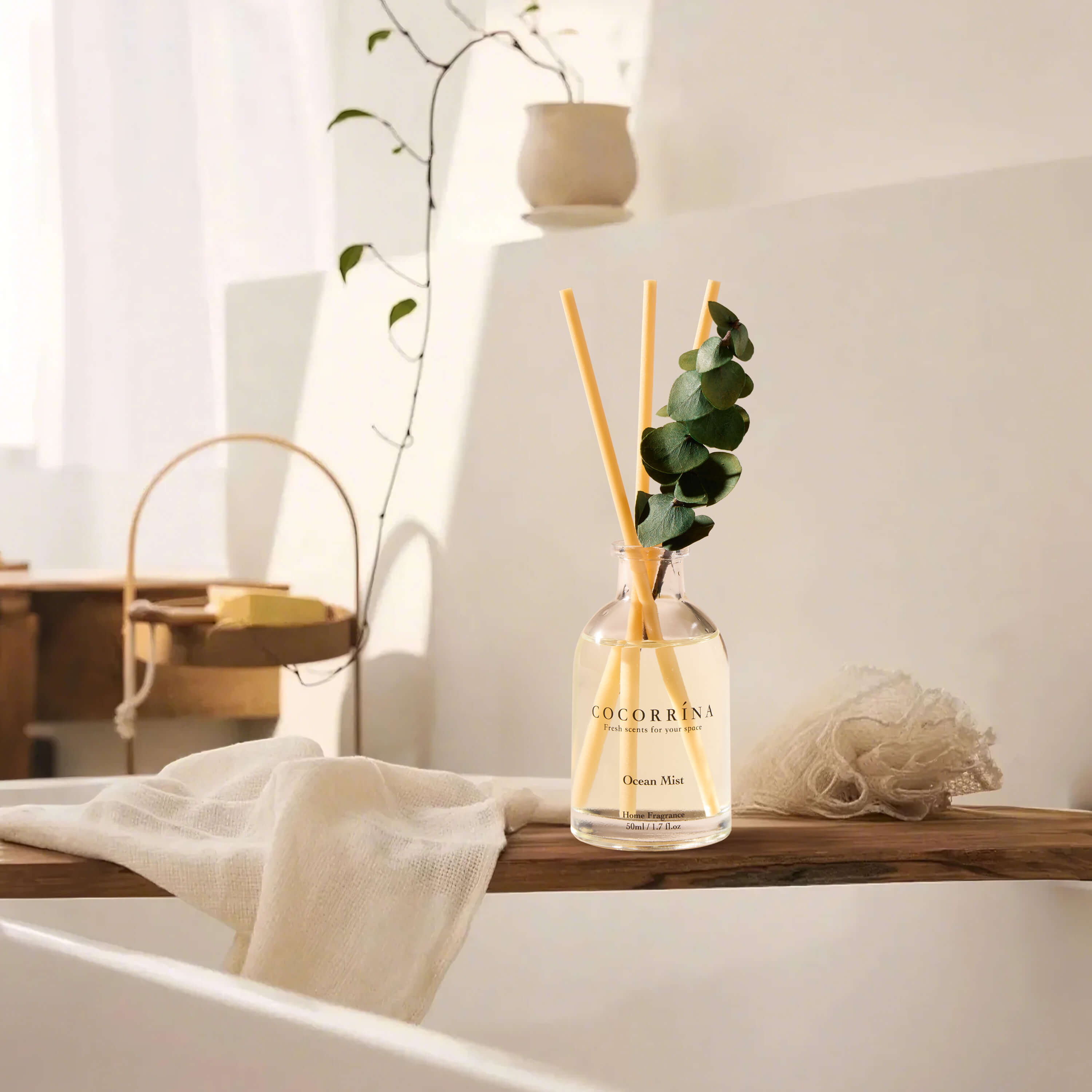 COCORRÍNA 1.7 fl oz Reed Diffuser Set of 3-Fresh Set