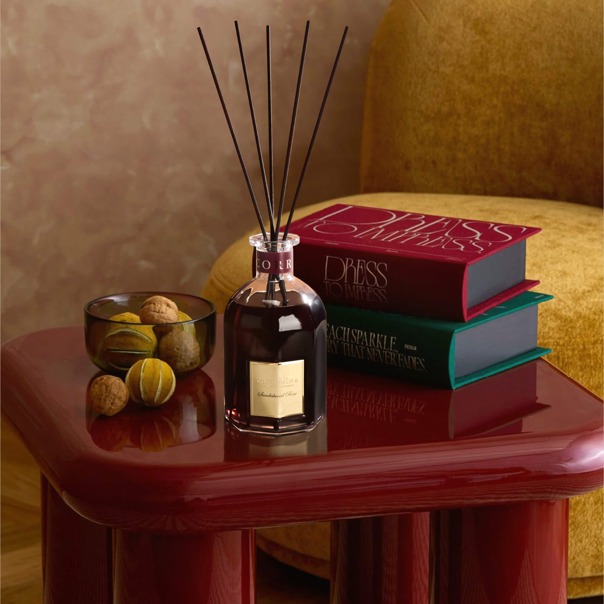 COCORRÍNA Sandalwood Rose Reed Diffuser Set