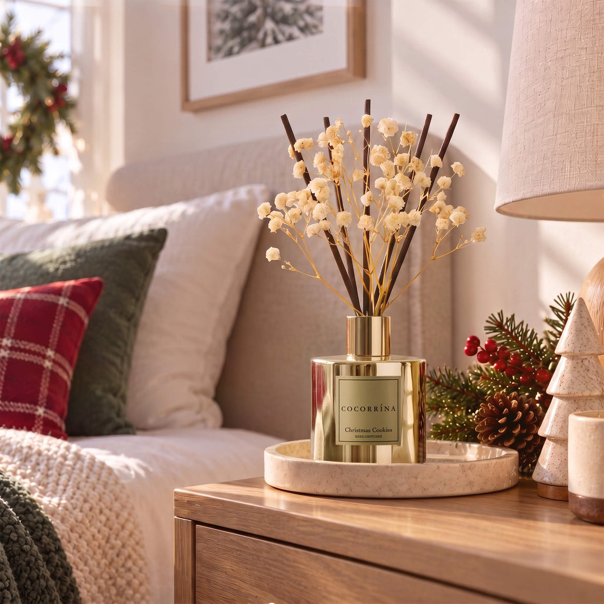 COCORRÍNA Christmas Reed Diffuser Set