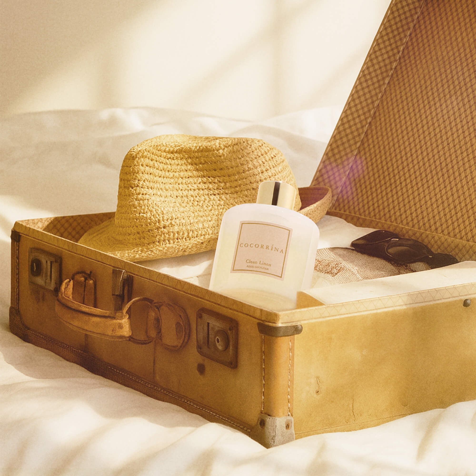 COCORRÍNA Clean Linen Reed Diffuser Set