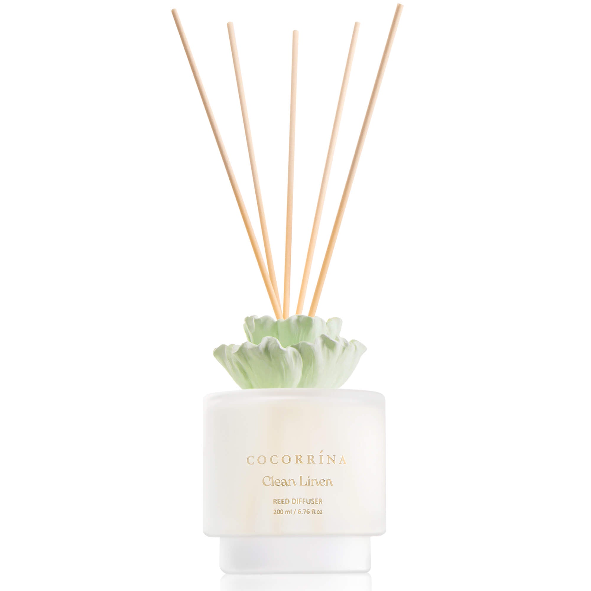 COCORRÍNA Gypsum Flower Clean Linen Reed Diffuser