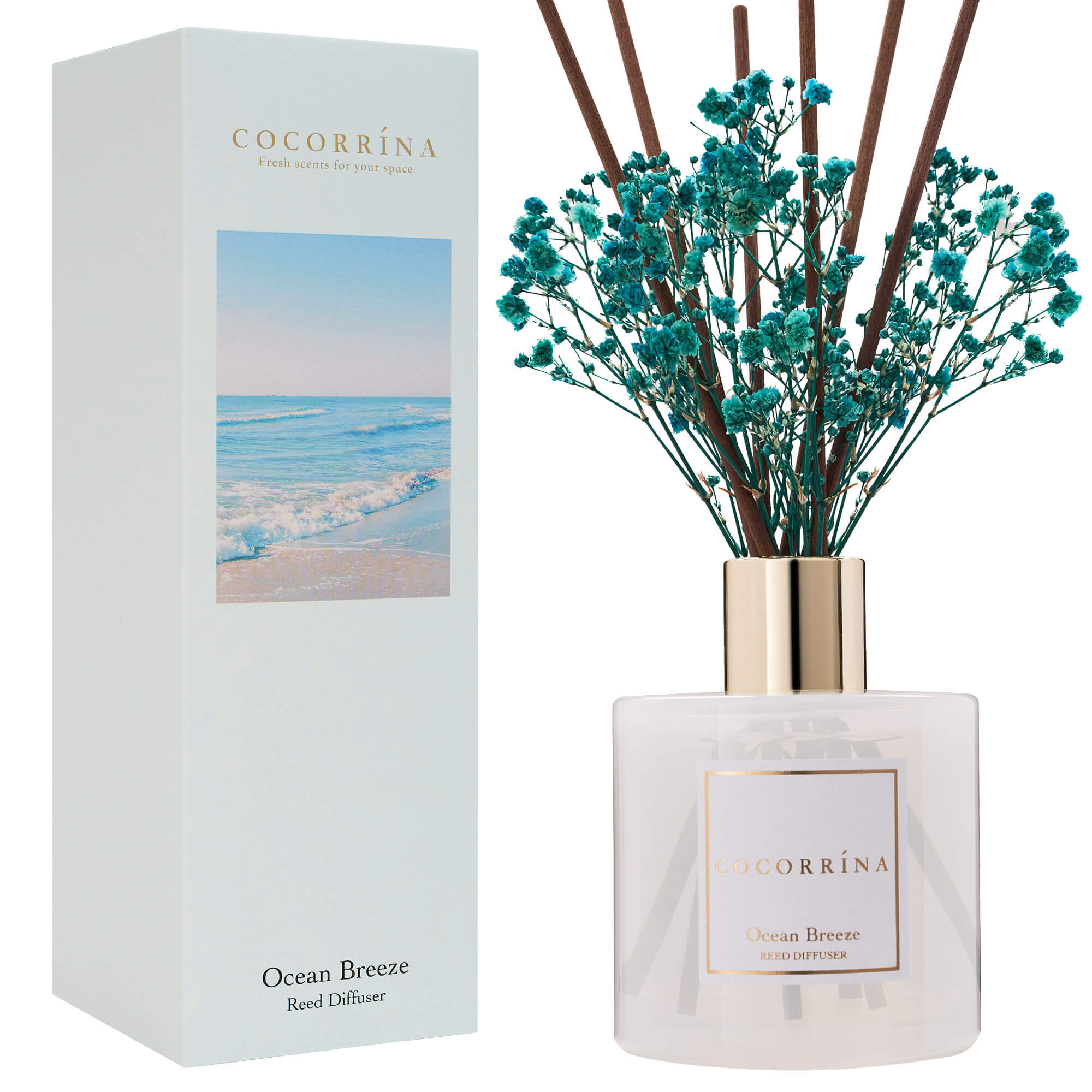 Set diffusore a bastoncini Brezza oceanica COCORRÍNA