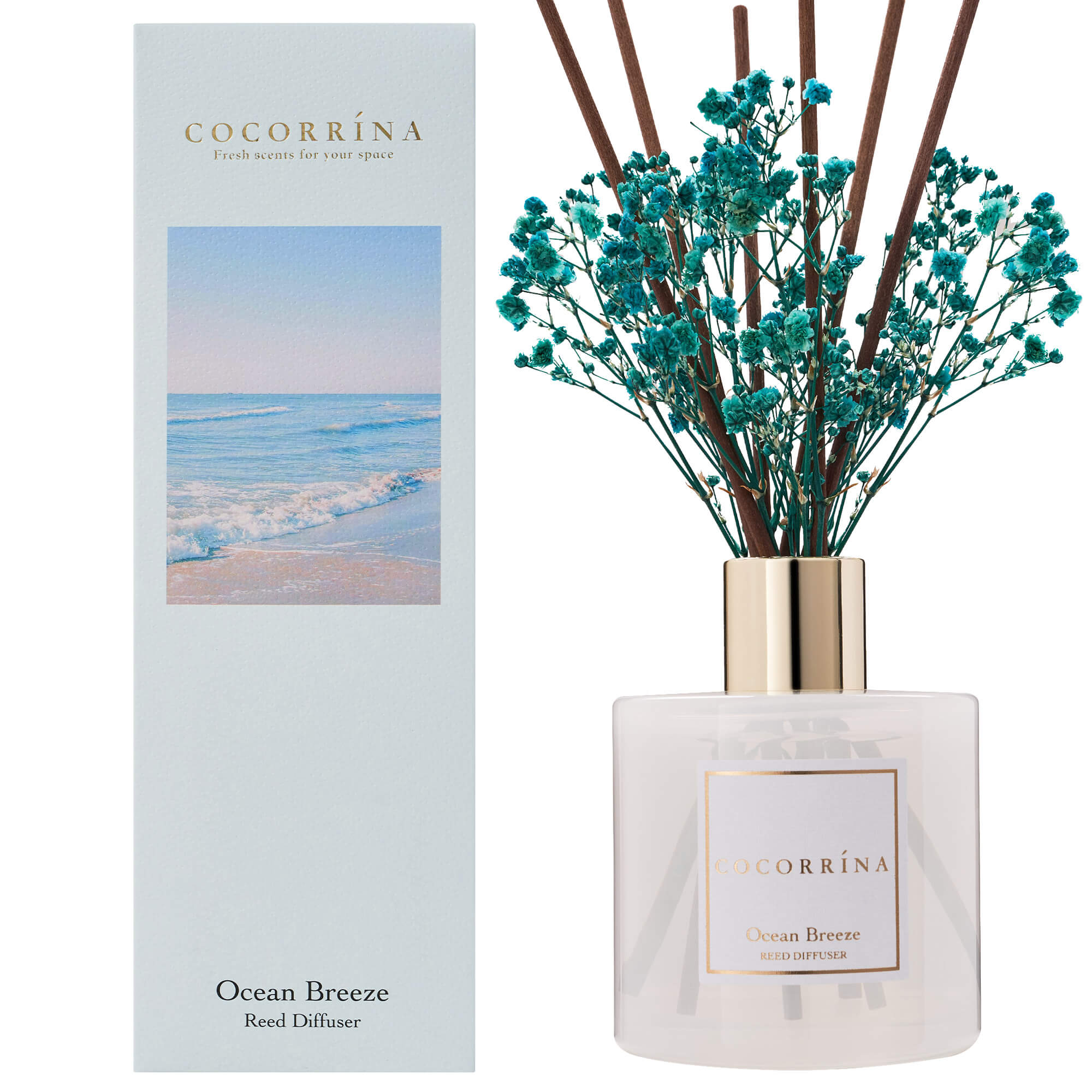 Set diffusore a bastoncini Brezza oceanica COCORRÍNA