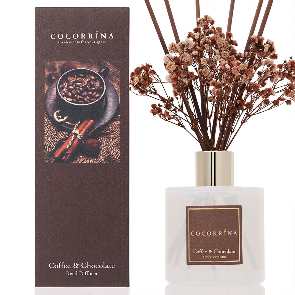 COCORRÍNA Duftstäbchen-Set mit Kaffeeduft und Schokoladengeschmack