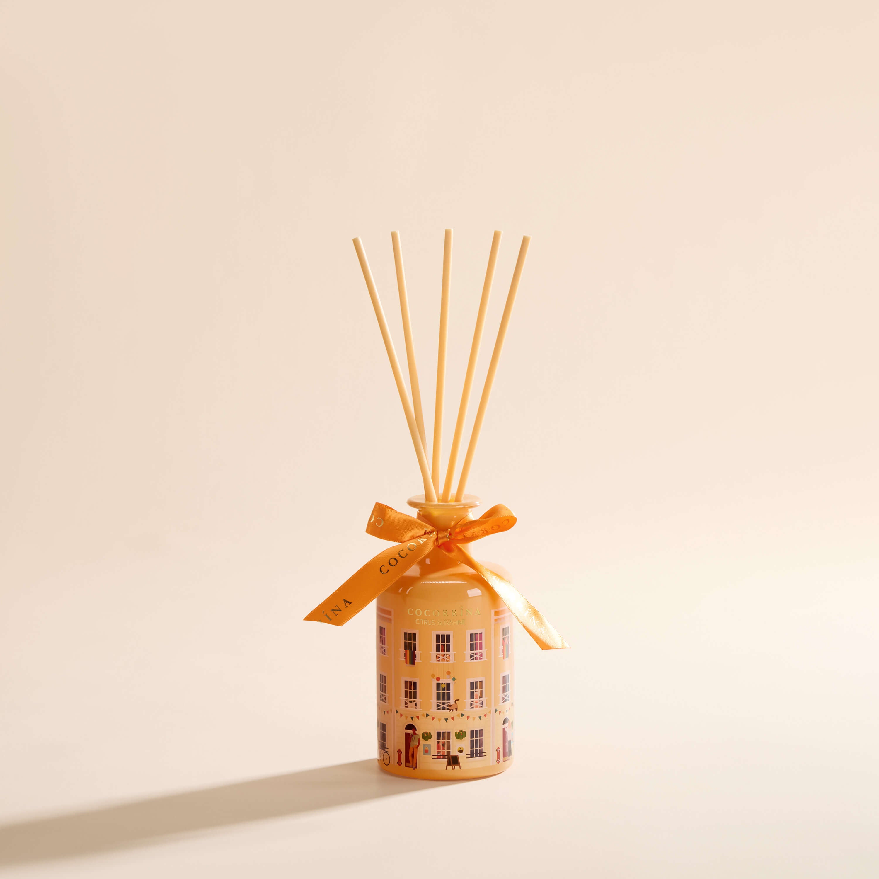 COCORRÍNA Citrus Sunshine House Shape Reed Diffuser Set