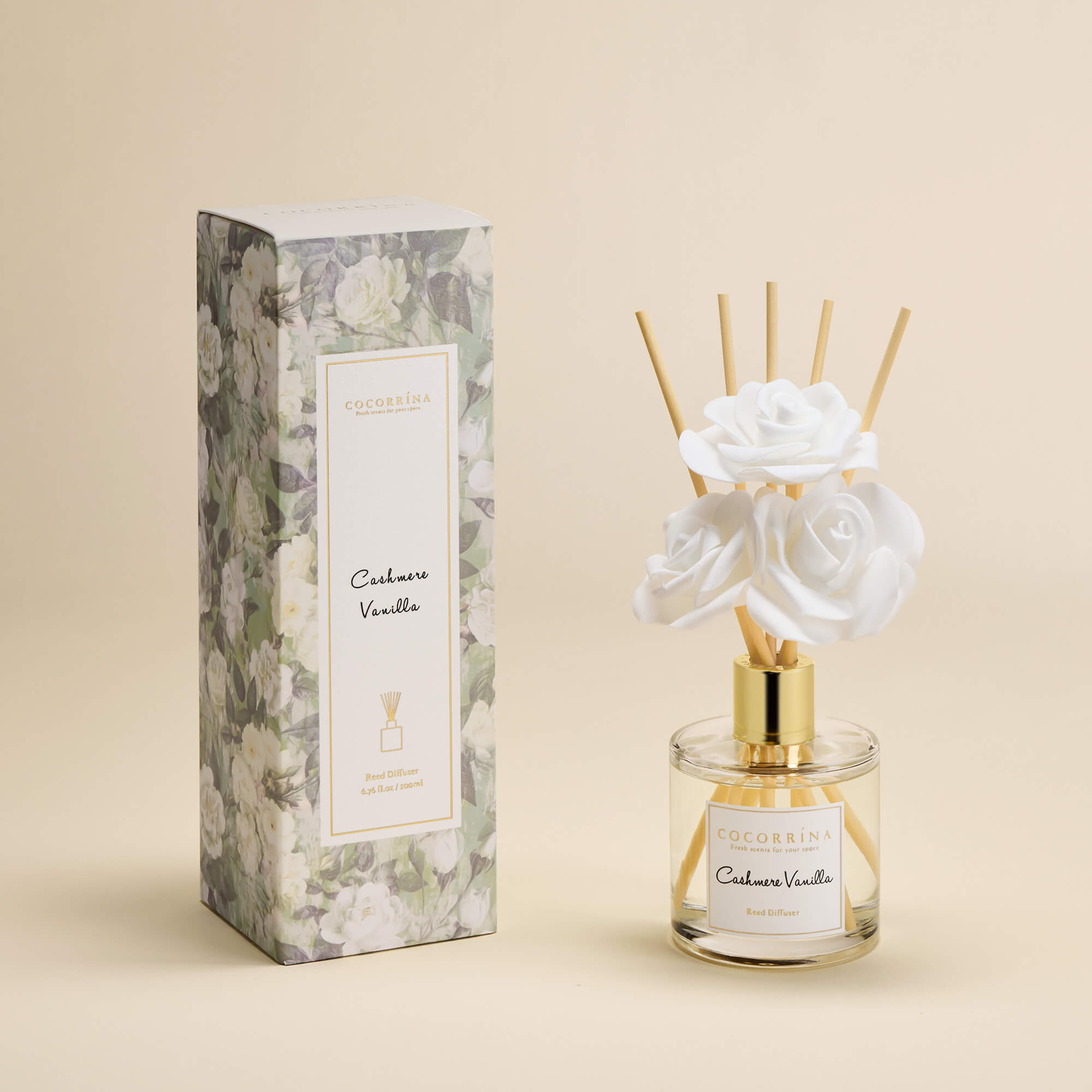 COCORRÍNA Cashmere Vanilla Reed Diffuser Set