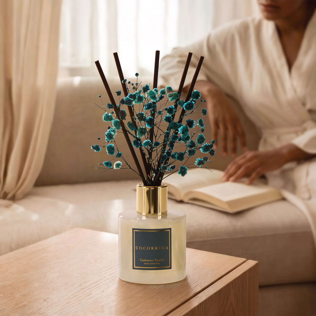 COCORRÍNA Cashmere Vanilla Reed Diffuser Set