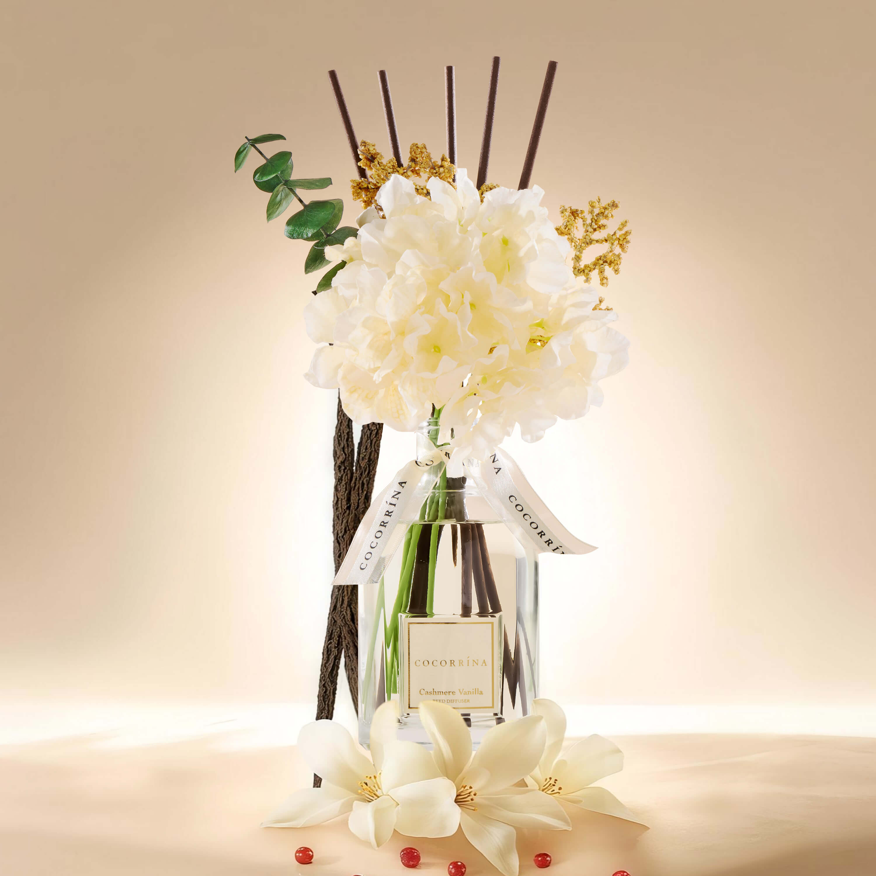 COCORRÍNA Cashmere Vanilla Portable Gift Reed Diffuser Set