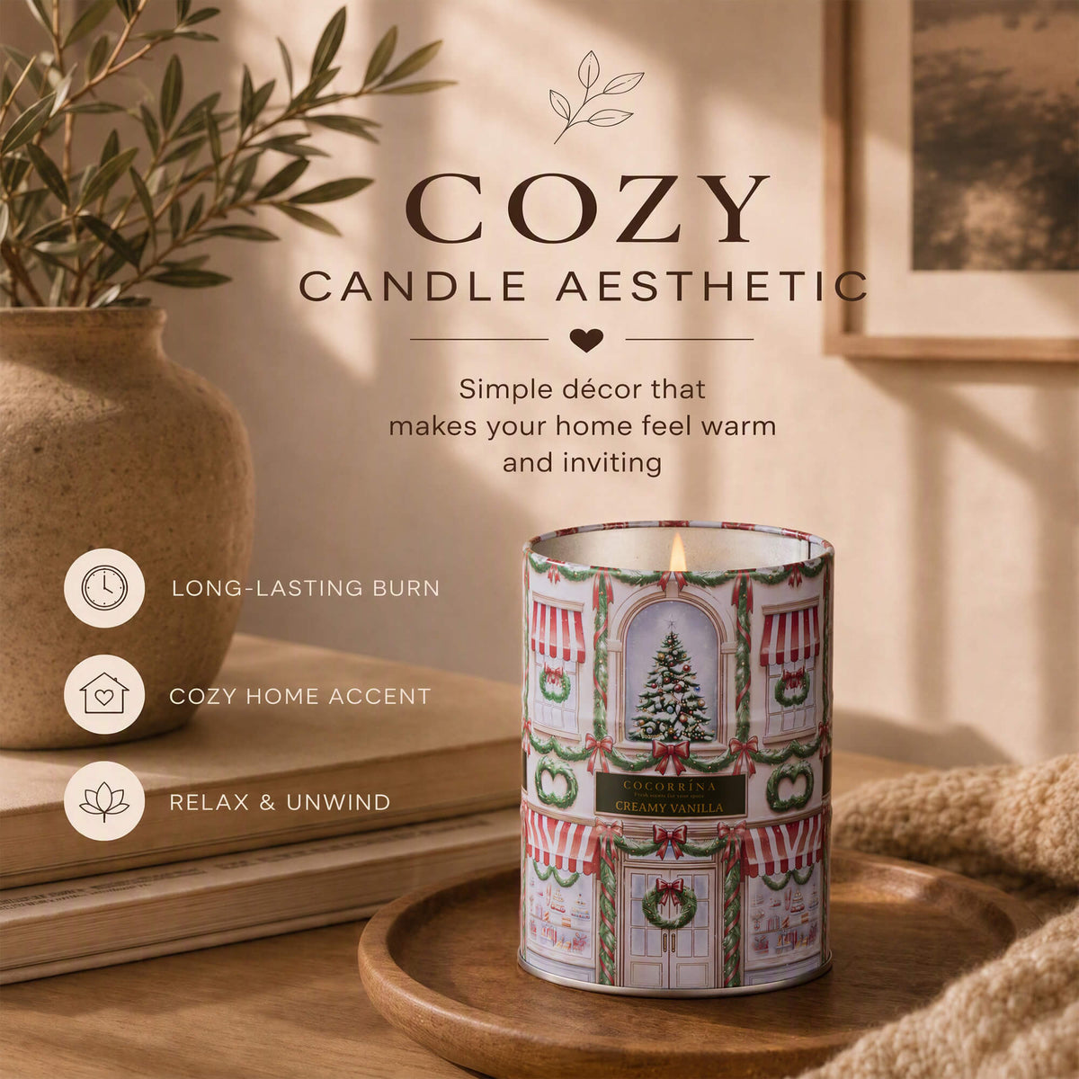COCORRÍNA Creamy Vanilla Candle 11.29oz
