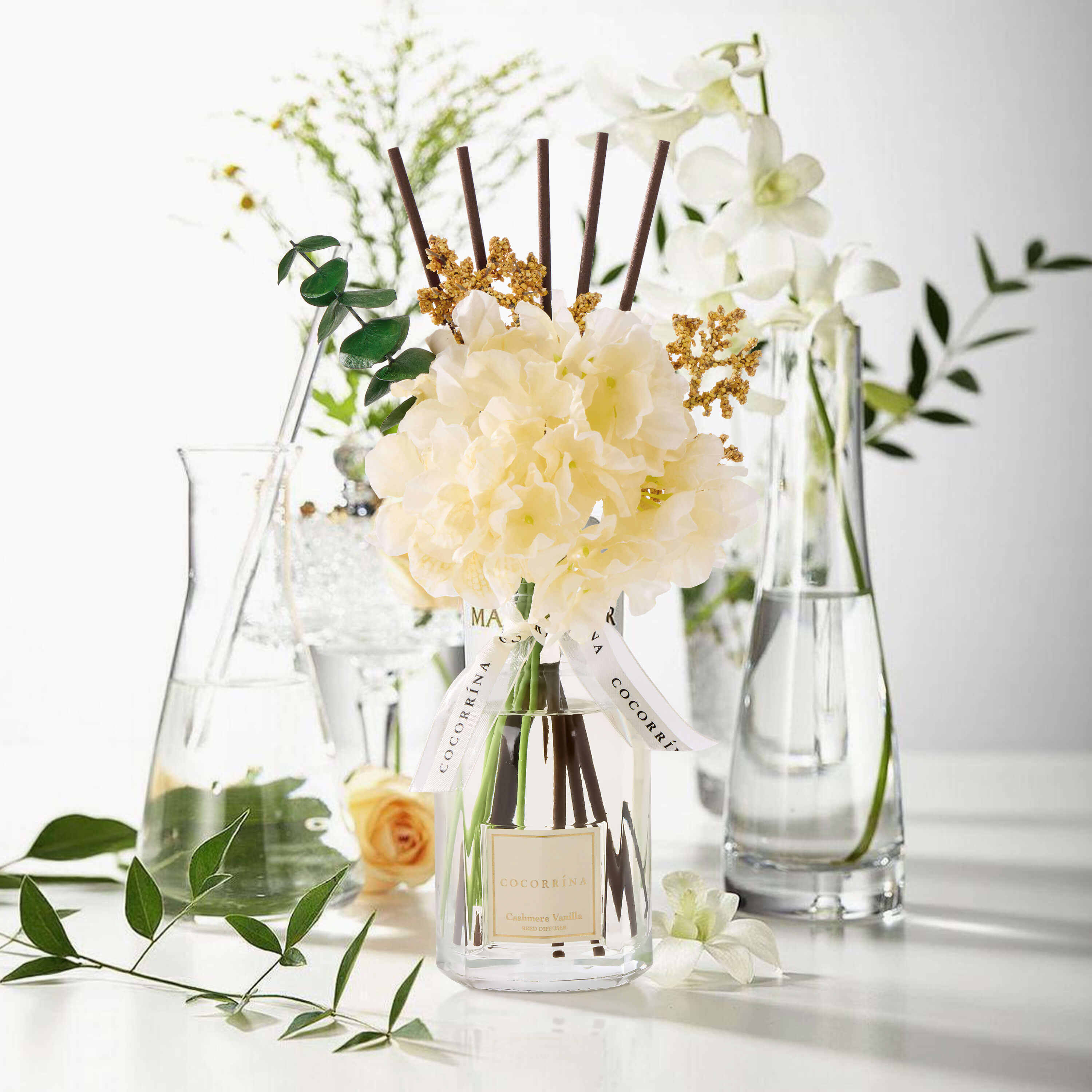 COCORRÍNA Cashmere Vanilla Portable Gift Reed Diffuser Set