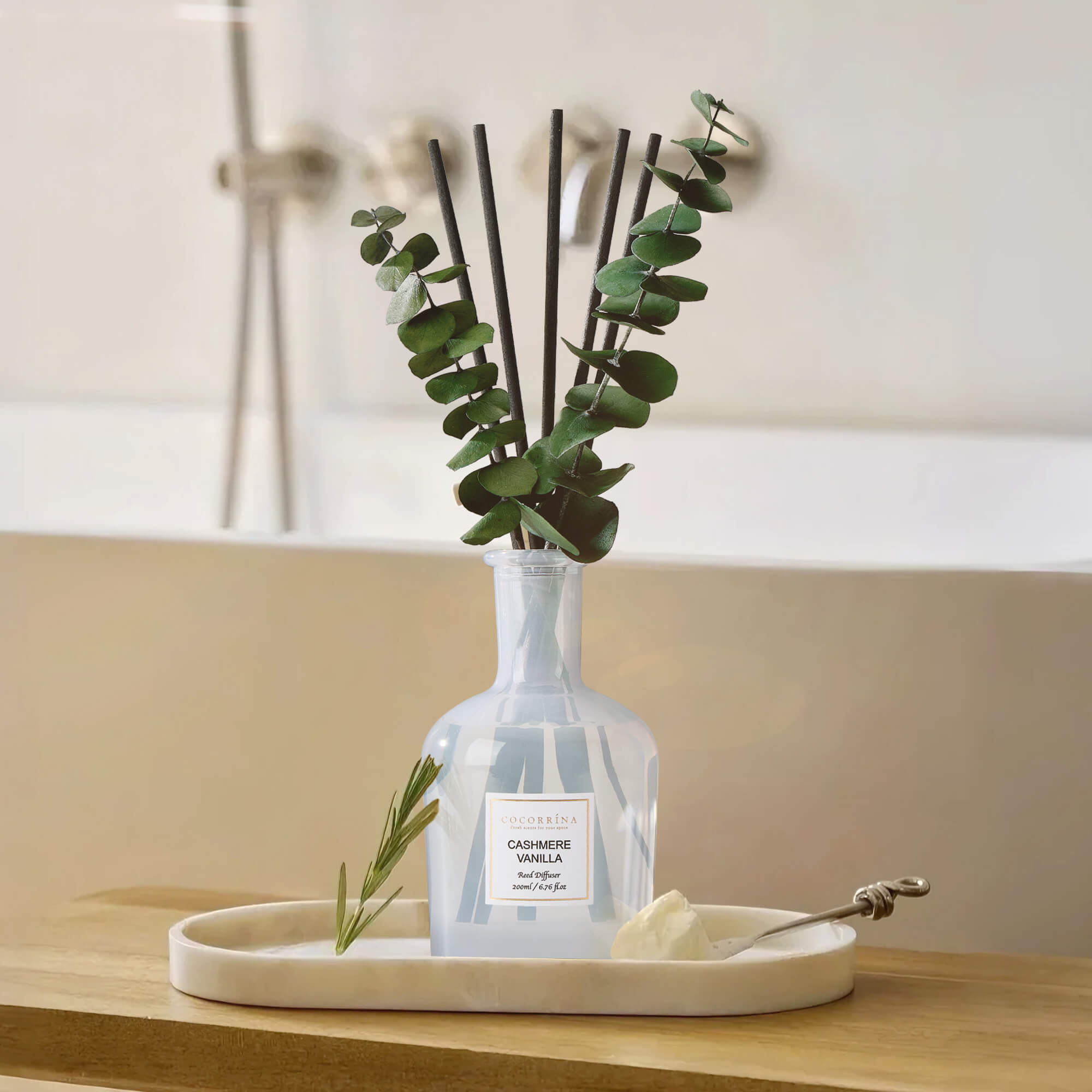 COCORRÍNA Cashmere Vanilla Reed Diffuser Set