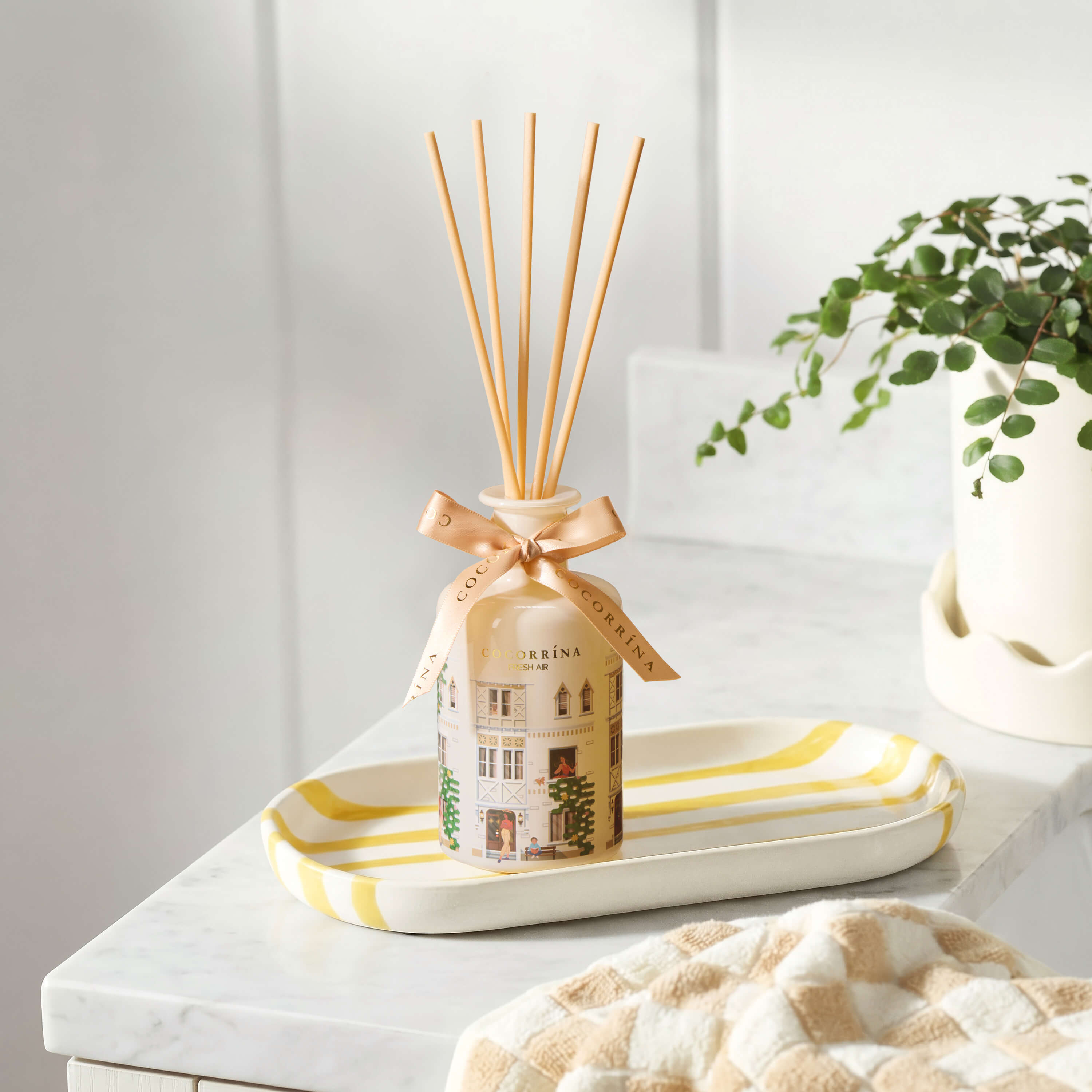 COCORRÍNA Fresh Air House Shape Reed Diffuser Set