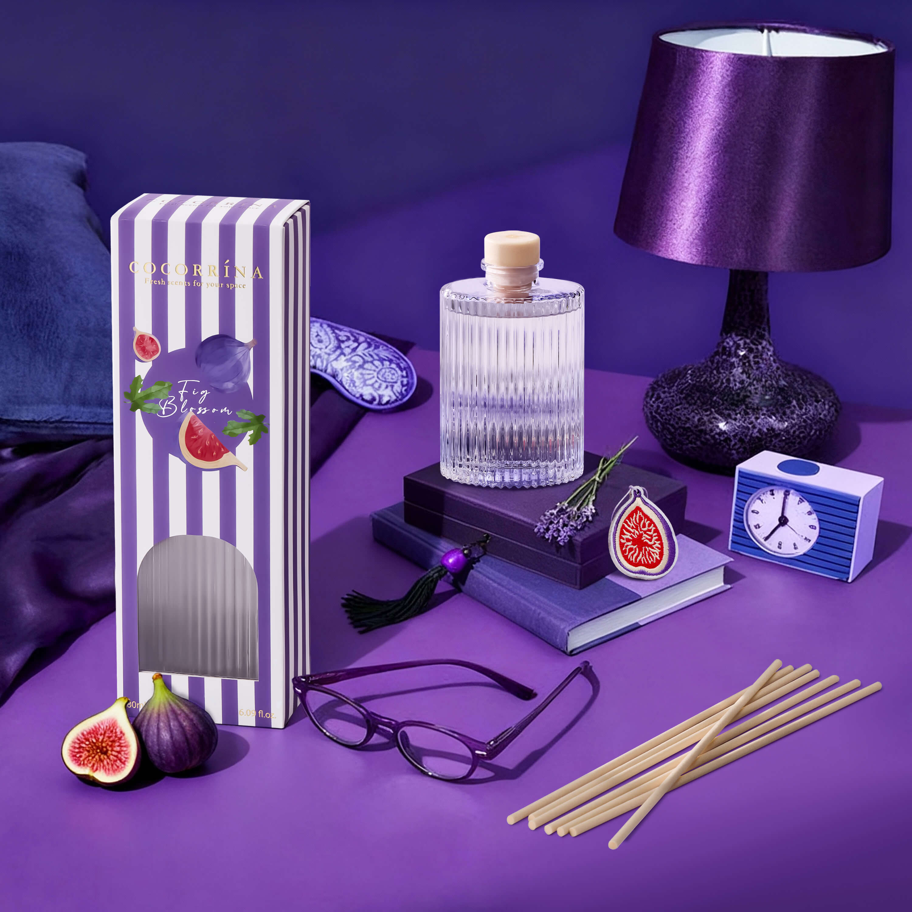 COCORRÍNA Fig Blossom Reed Diffuser Set