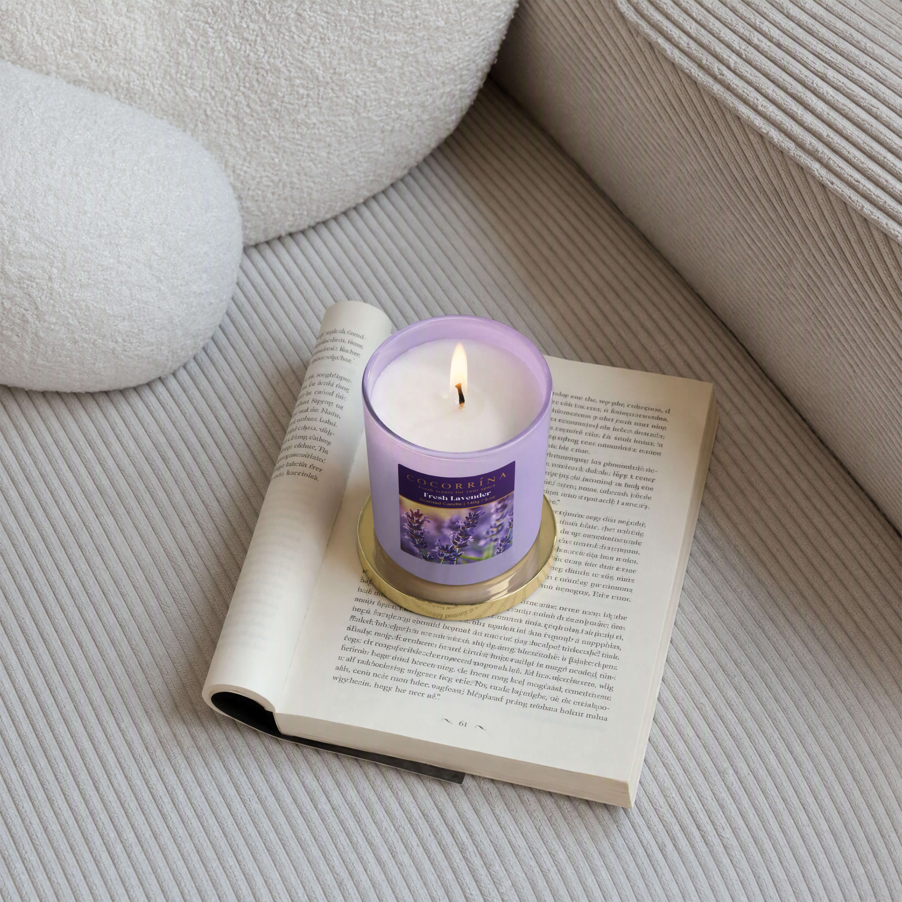 COCORRÍNA 5.oz Fresh Lavender Candle(Pre-order)