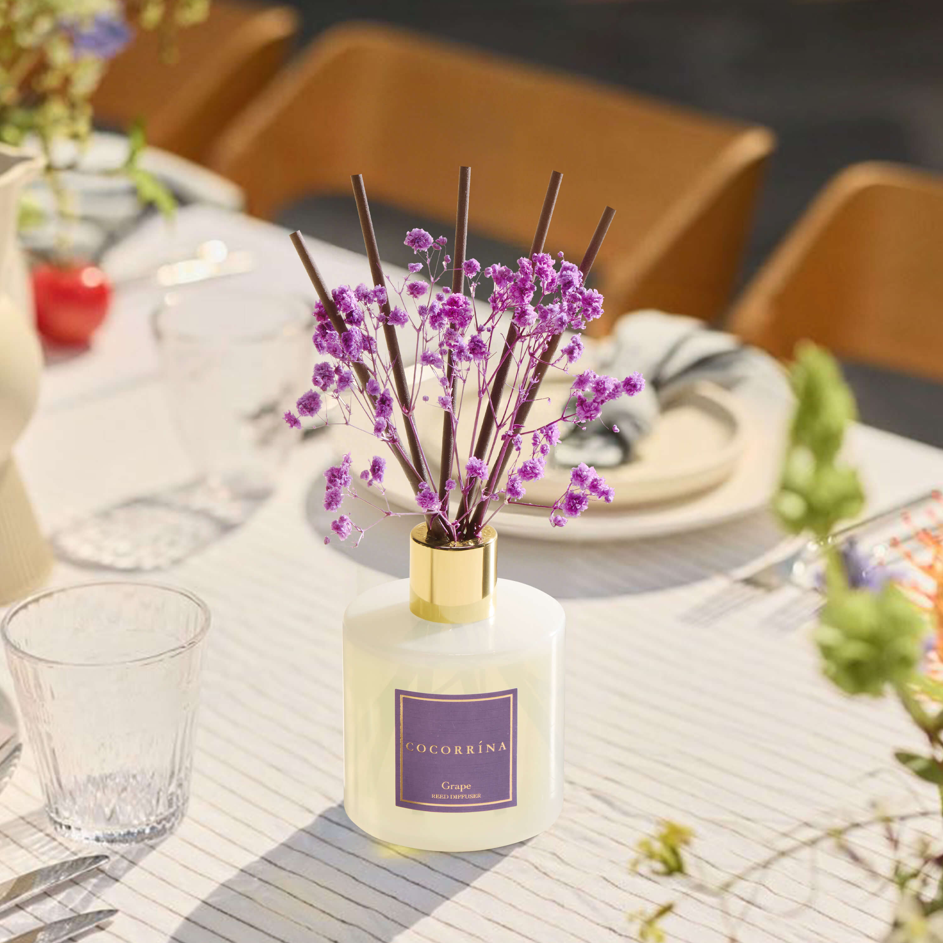 COCORRÍNA Grape Reed Diffuser Set