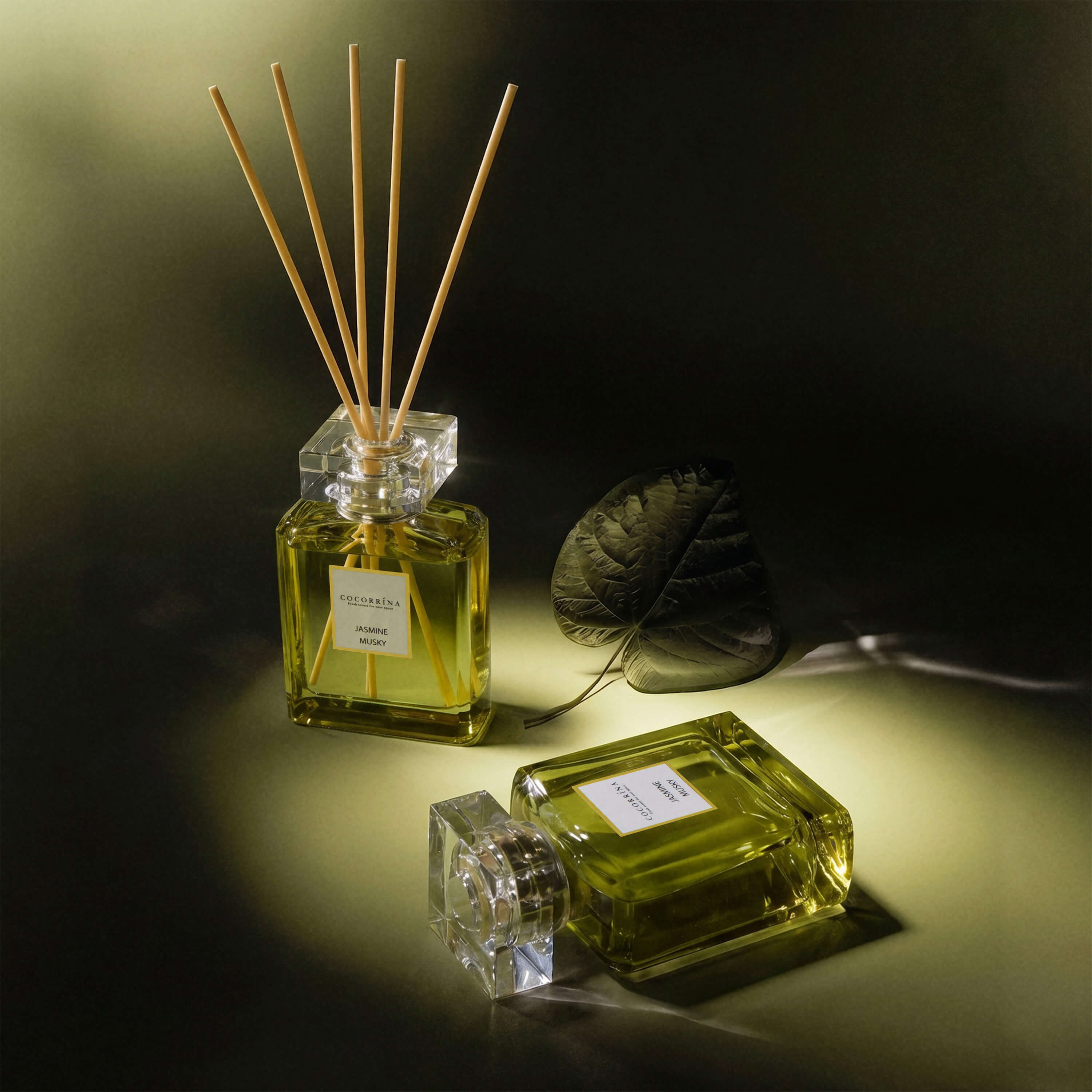 COCORRÍNA Jasmine Musky Perfume Reed Diffuser Set