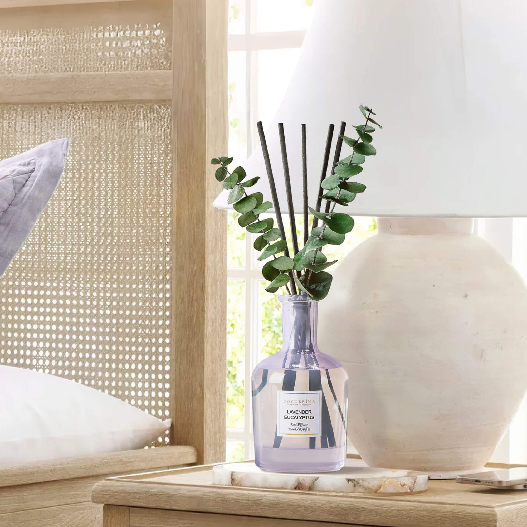 COCORRÍNA Lavender Eucalyptus Reed Diffuser Set