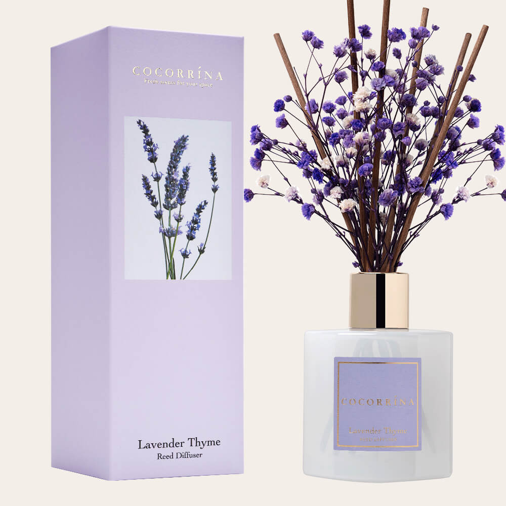 COCORRÍNA Lavender Thyme Reed Diffuser Set