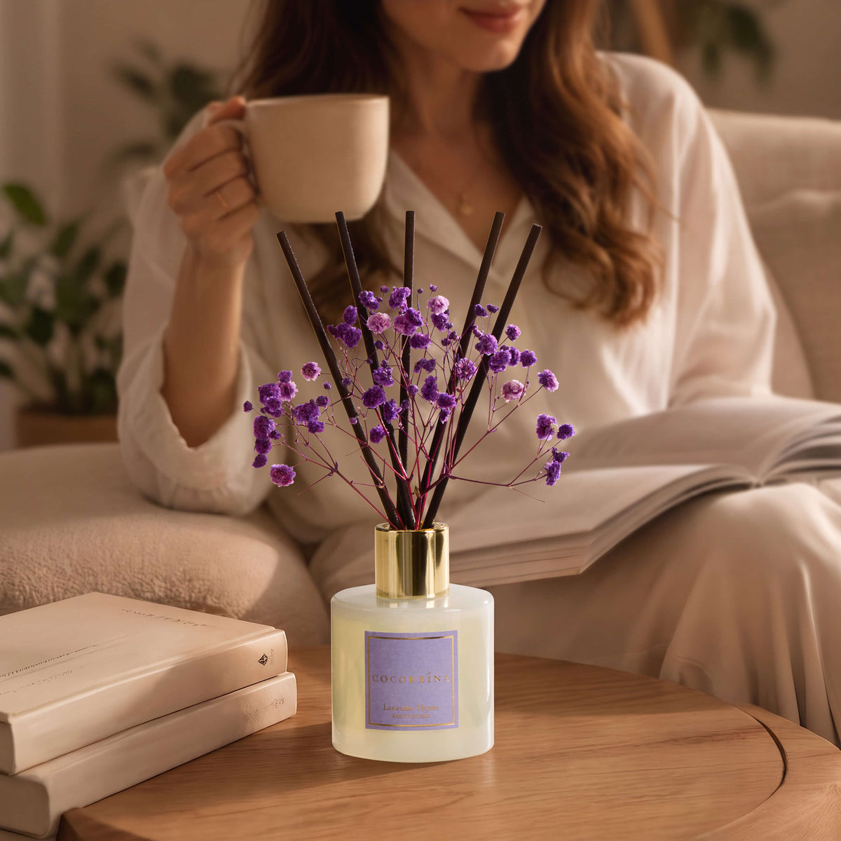 COCORRÍNA Lavender thyme Reed Diffuser Set