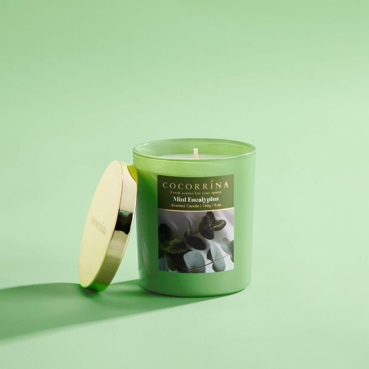 COCORRÍNA 5.oz Mint Eucalyptus Candle(Pre-order)