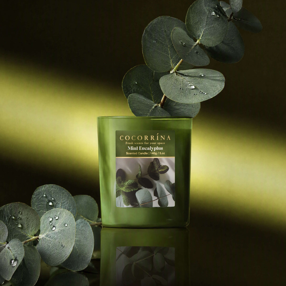 COCORRÍNA 5.oz Mint Eucalyptus Candle(Pre-order)