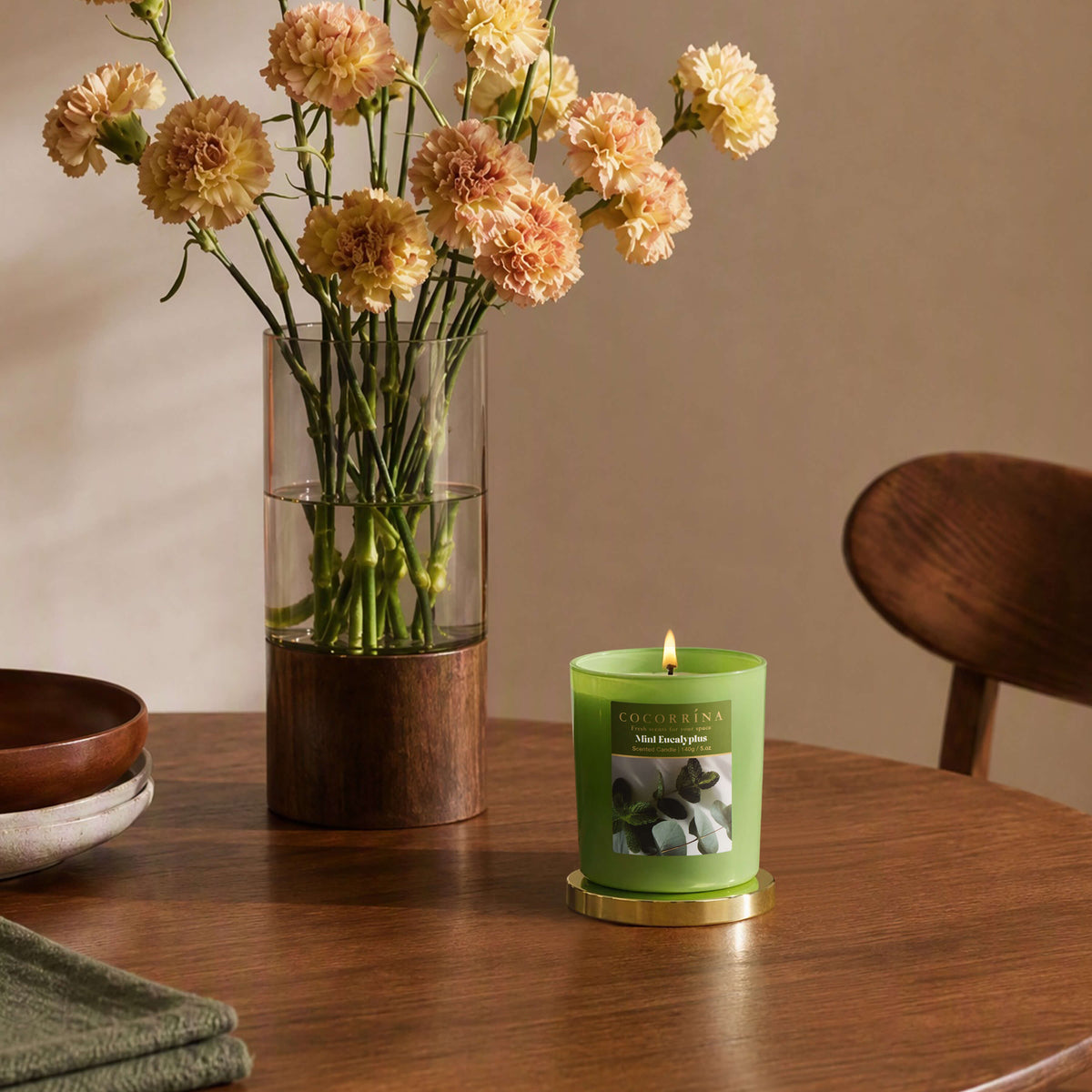COCORRÍNA 5.oz Mint Eucalyptus Candle(Pre-order)