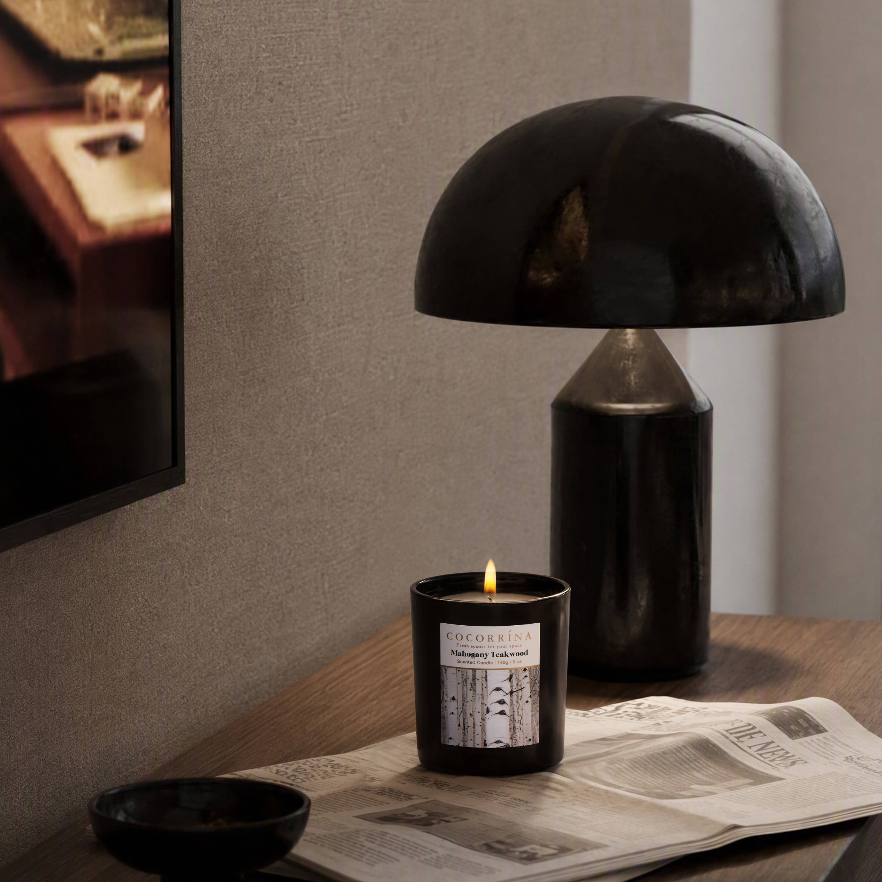 COCORRÍNA 5.oz Mahogany Teakwood Candle(Pre-order)