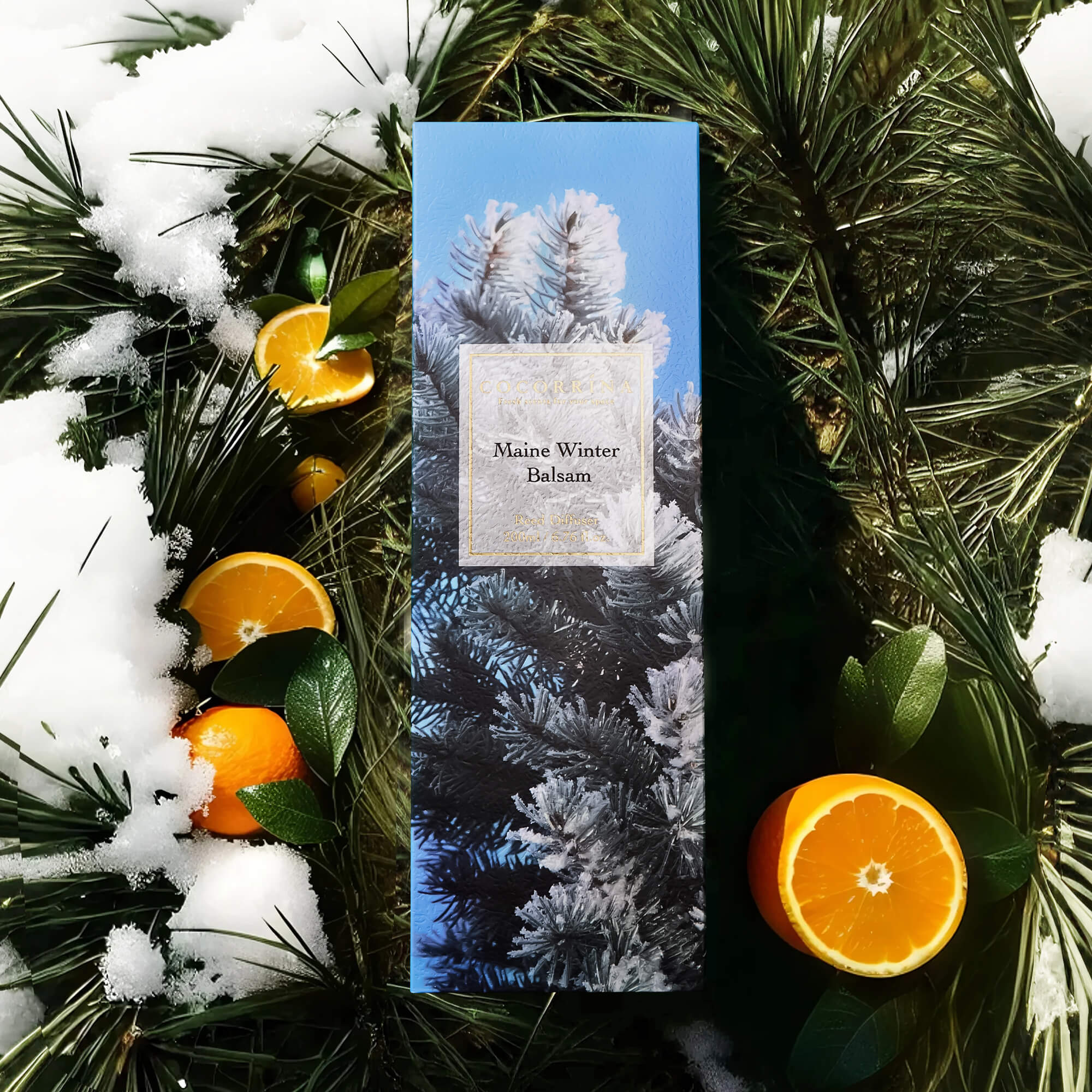 COCORRÍNA Maine Winter Balsam Reed Diffuser Set